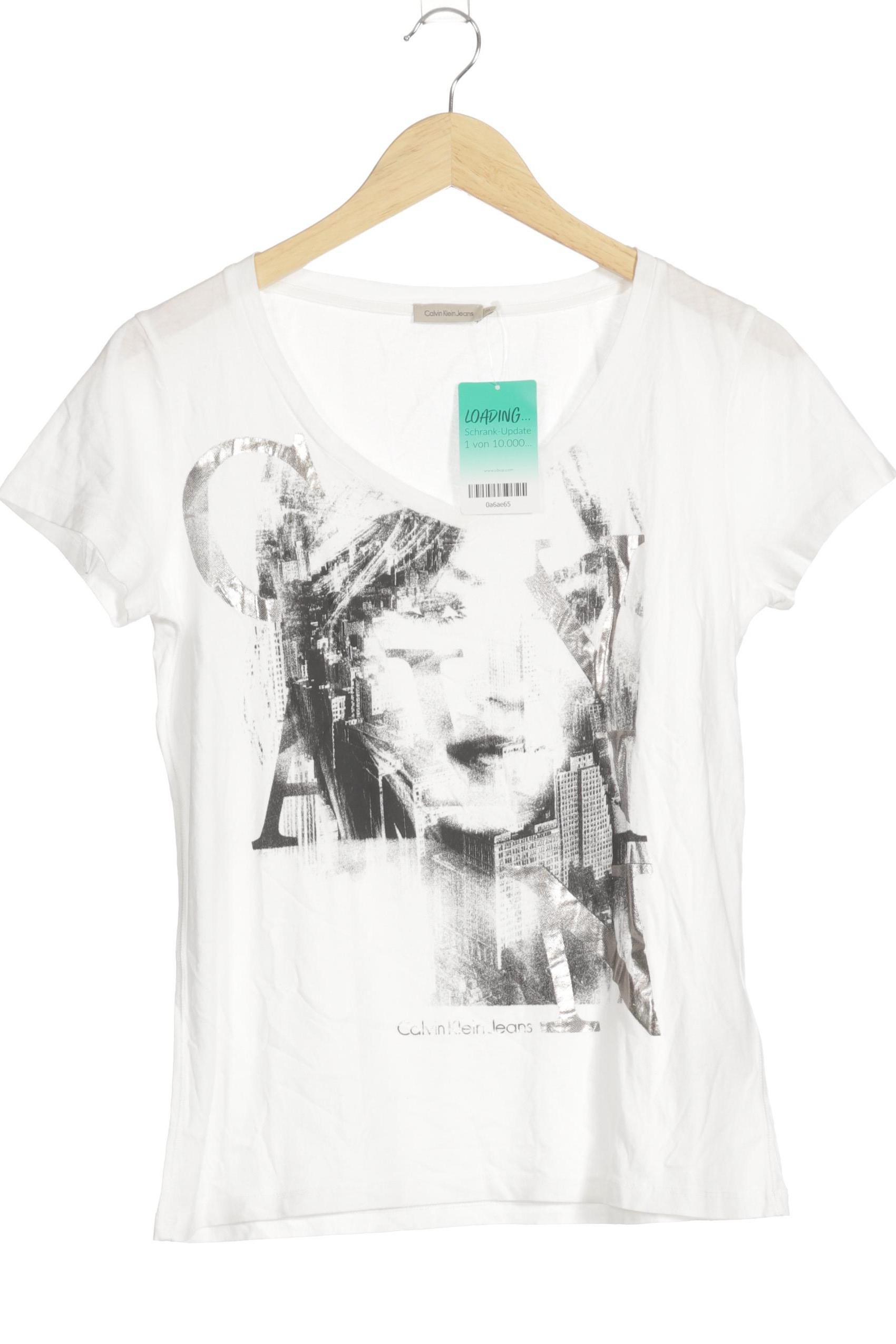 

Calvin Klein Damen T-Shirt, weiß, Gr.