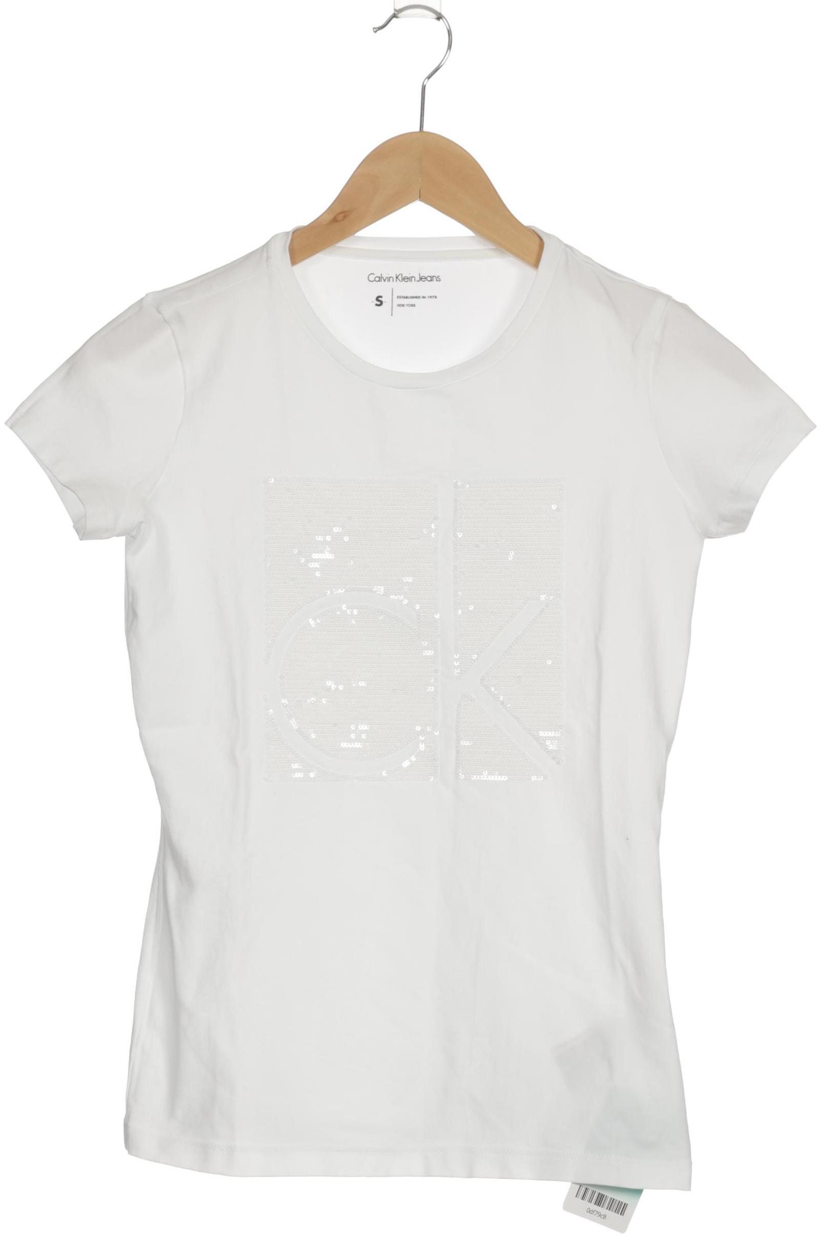 

Calvin Klein Damen T-Shirt, weiß, Gr.