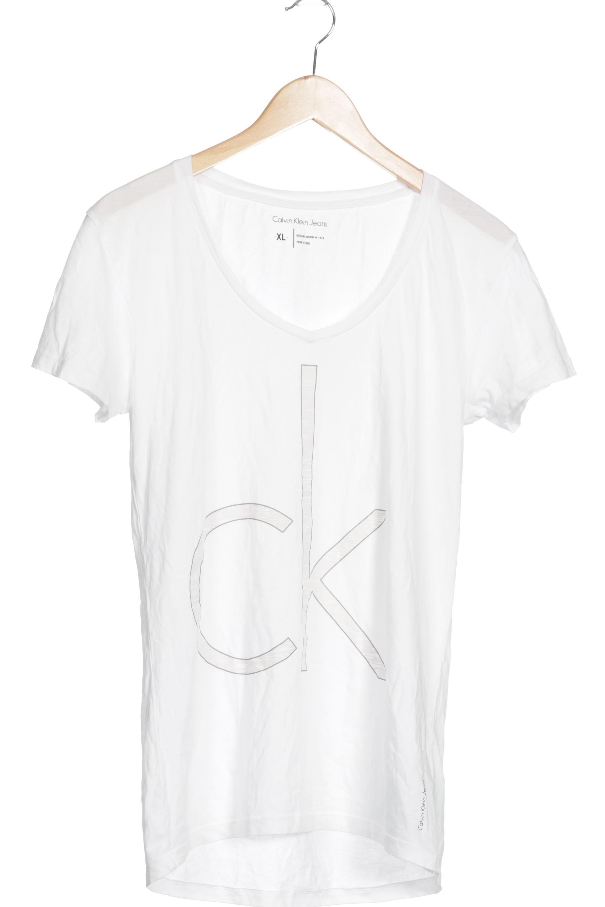 

Calvin Klein Damen T-Shirt, weiß, Gr.