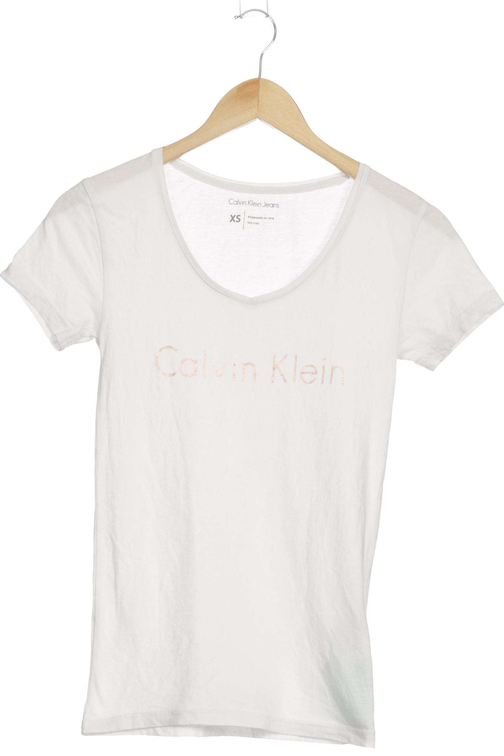 

Calvin Klein Damen T-Shirt, weiß, Gr.