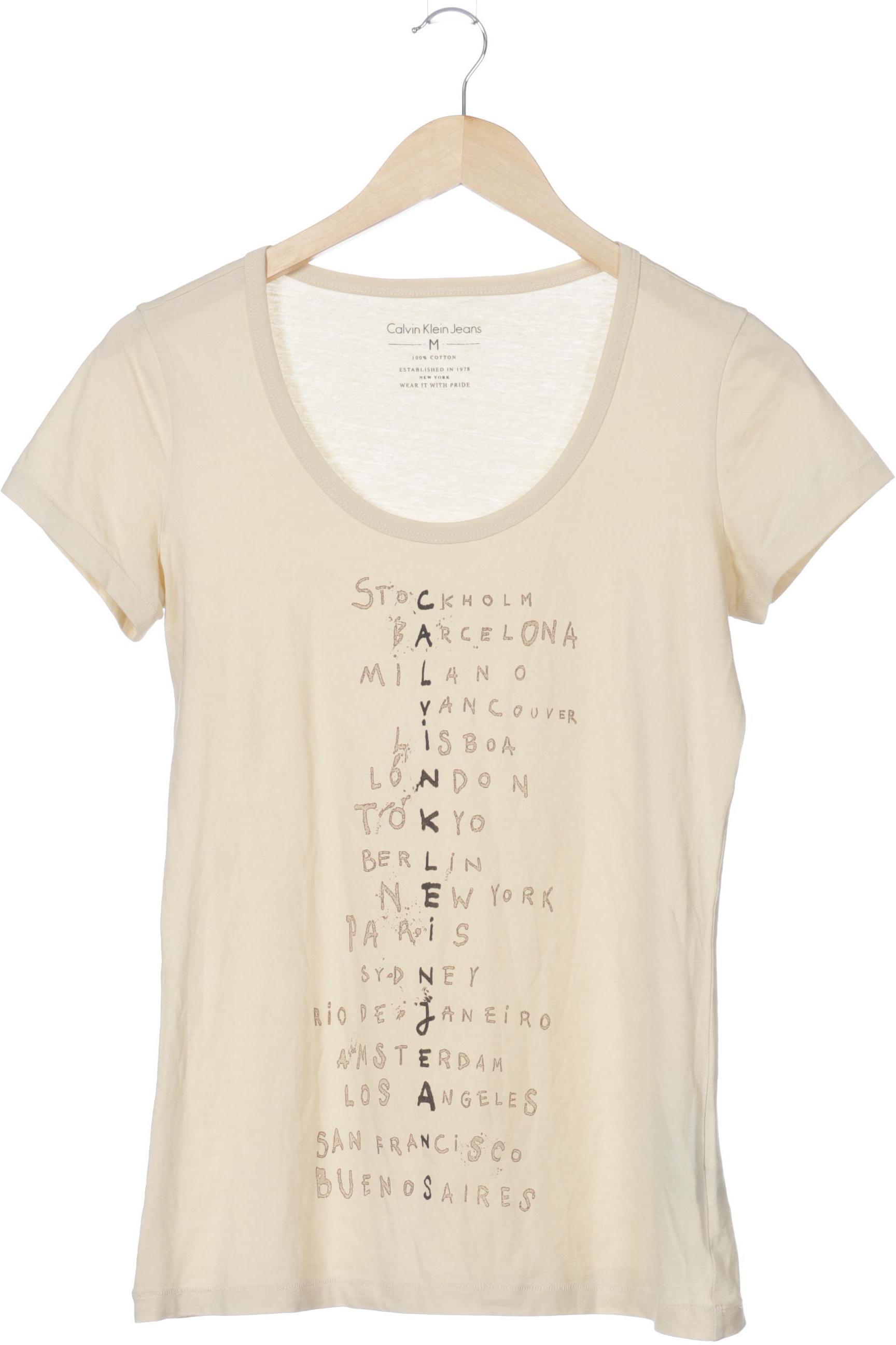 

Calvin Klein Damen T-Shirt, beige, Gr.