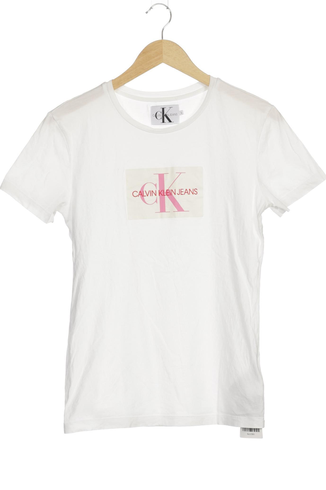 

Calvin Klein Damen T-Shirt, weiß, Gr.