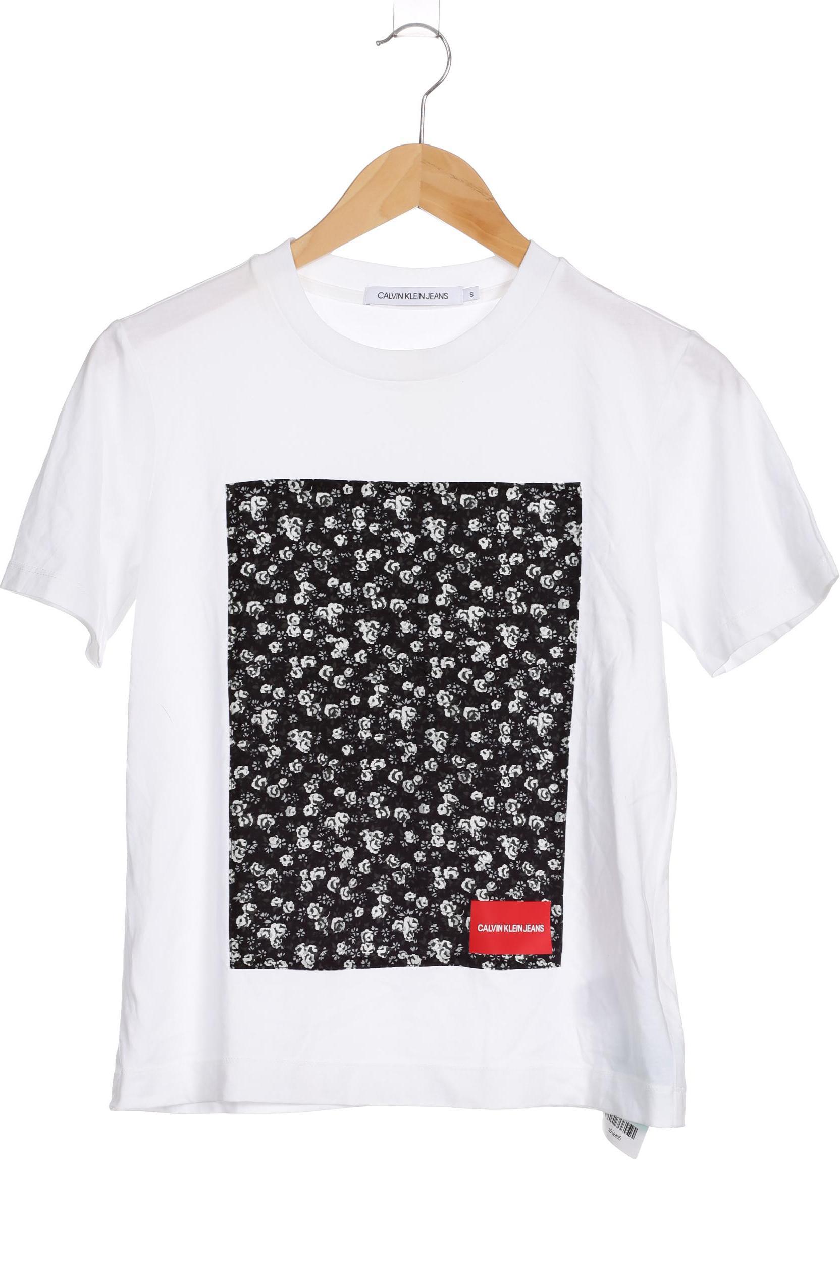 

Calvin Klein Damen T-Shirt, weiß, Gr.