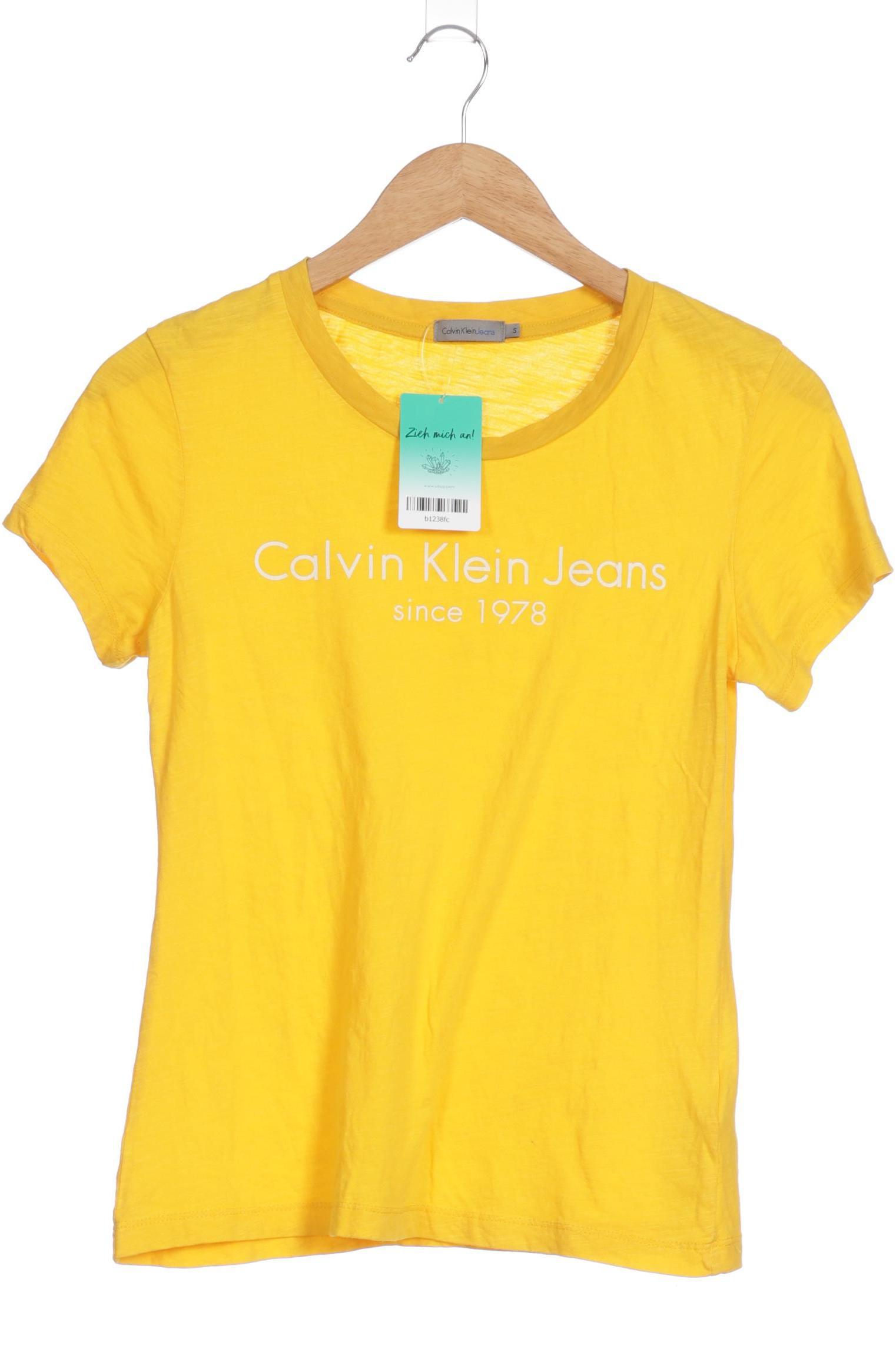 

Calvin Klein Damen T-Shirt, gelb, Gr.