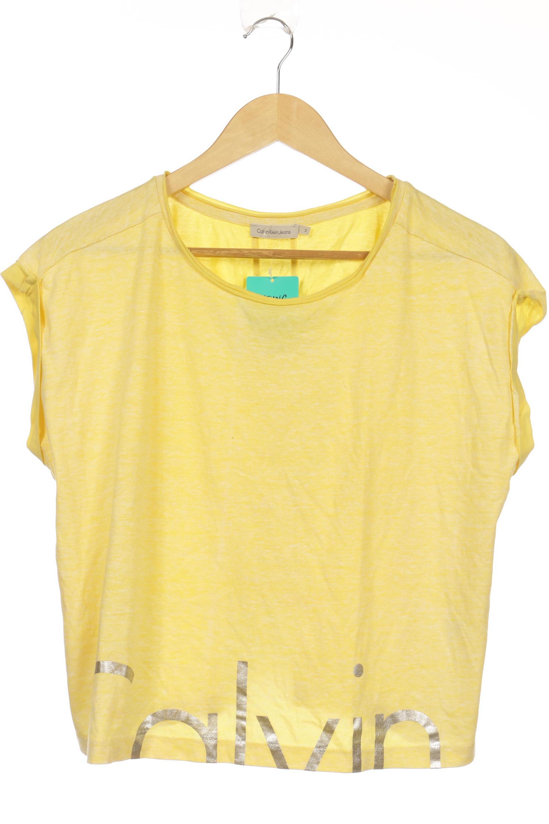 

Calvin Klein Damen T-Shirt, gelb, Gr.