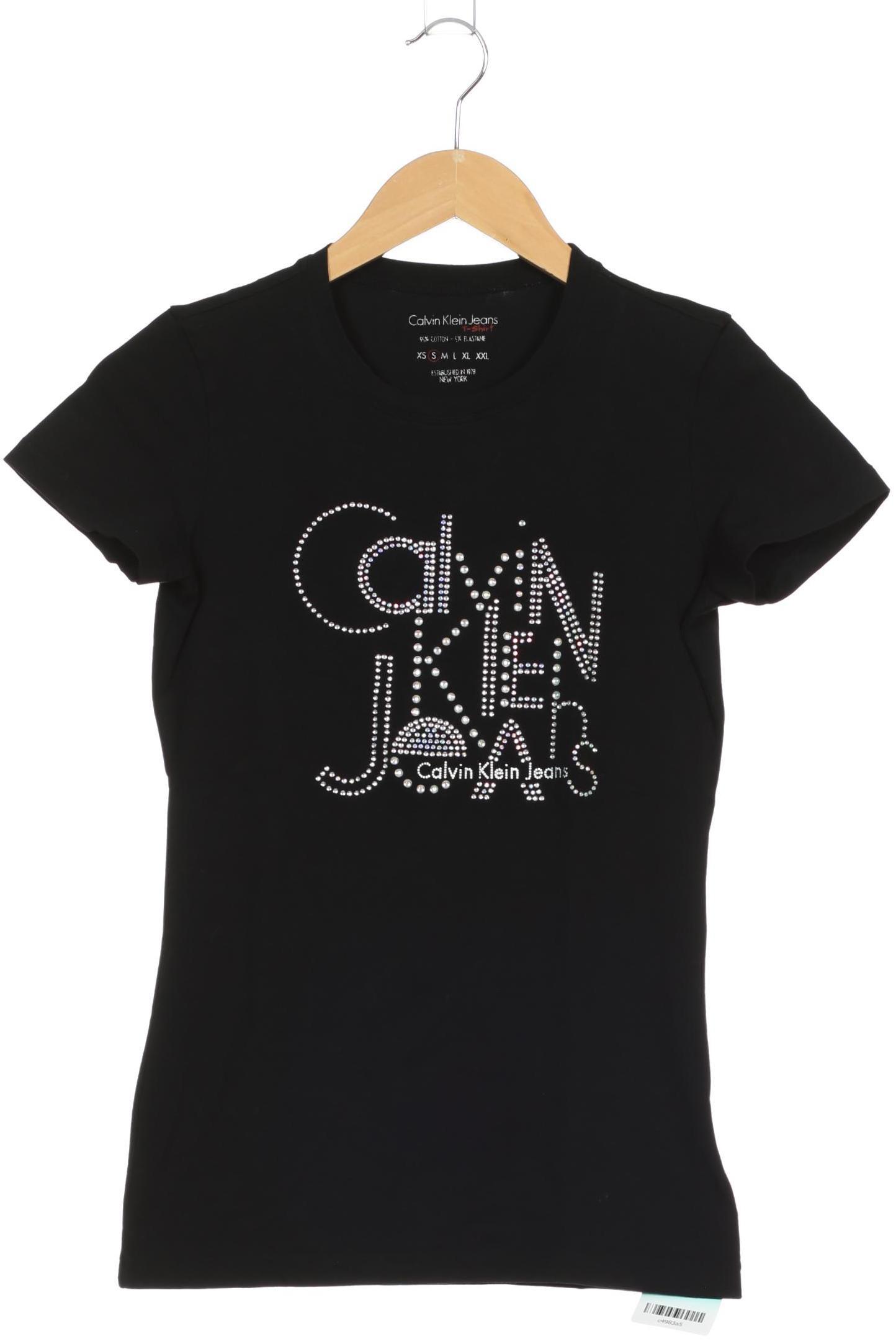 

Calvin Klein Damen T-Shirt, schwarz, Gr.