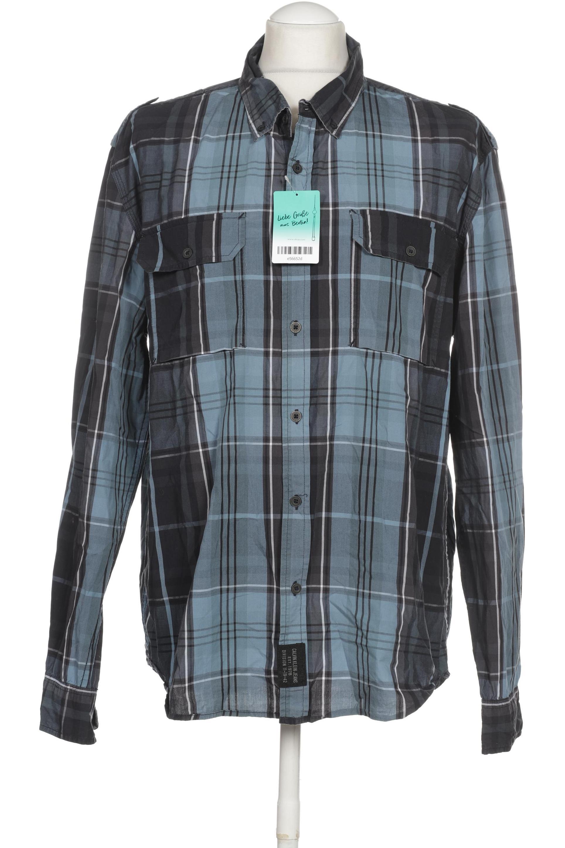 

Calvin Klein Herren Hemd, blau, Gr.