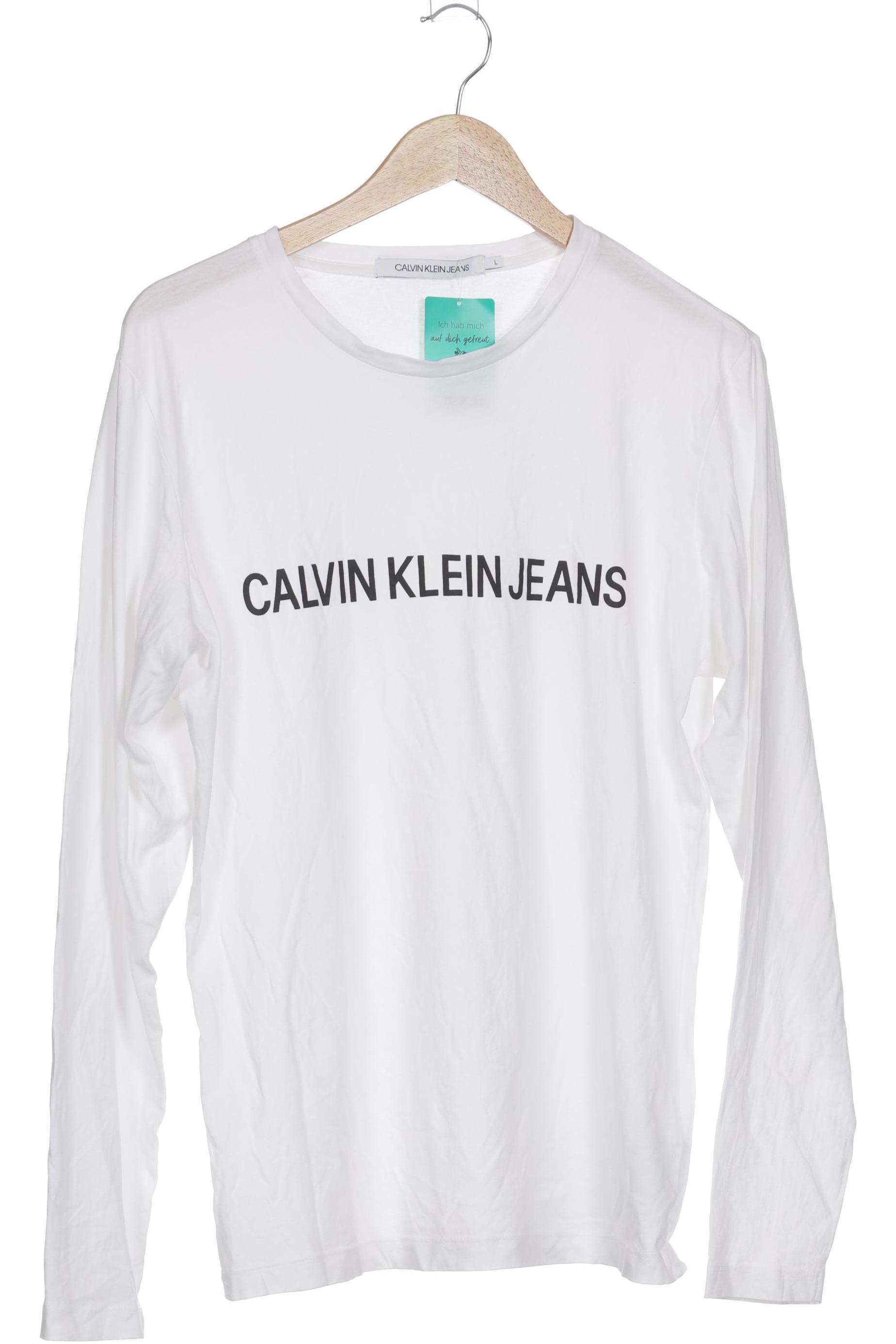 

Calvin Klein Herren Langarmshirt, weiß, Gr.