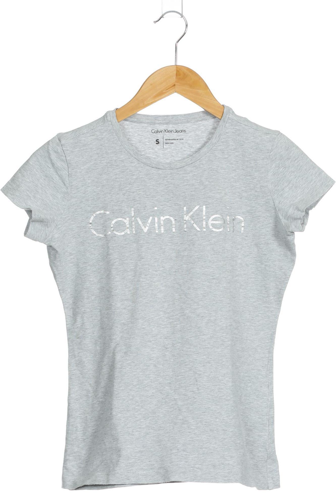 

Calvin Klein Damen T-Shirt, grau, Gr.