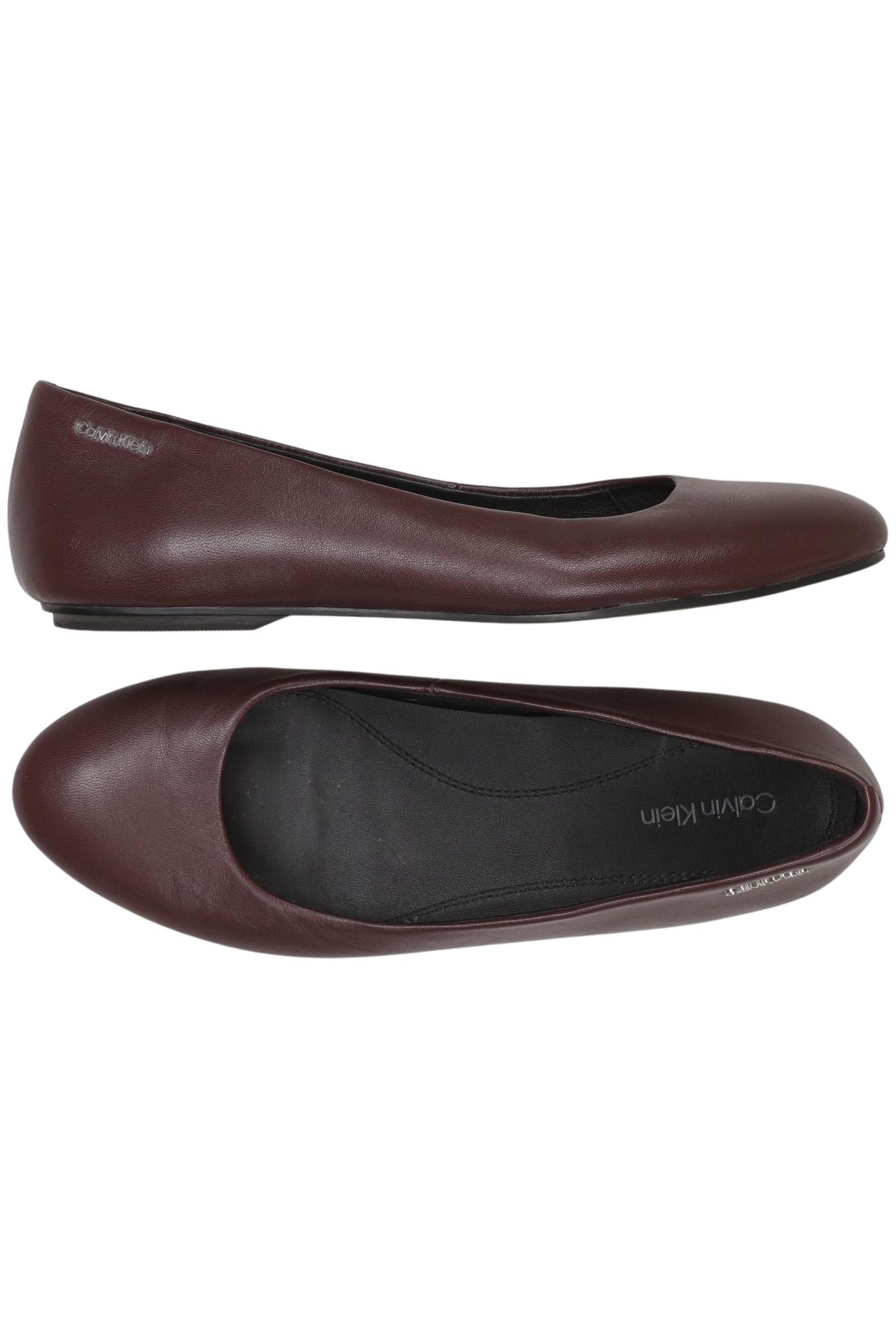 

Calvin Klein Damen Ballerinas, bordeaux, Gr. 38