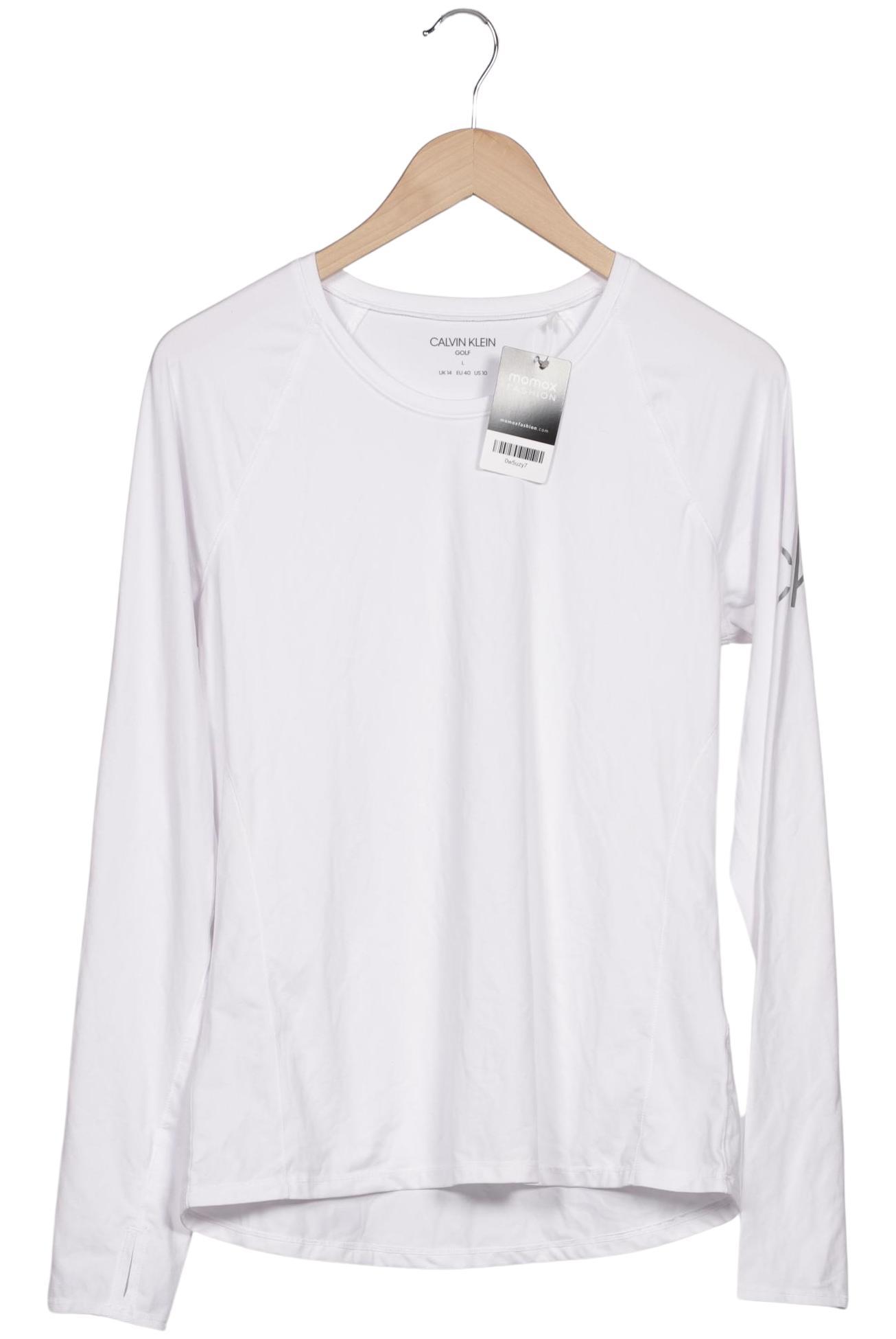 

Calvin Klein Damen Langarmshirt, weiß, Gr. 40
