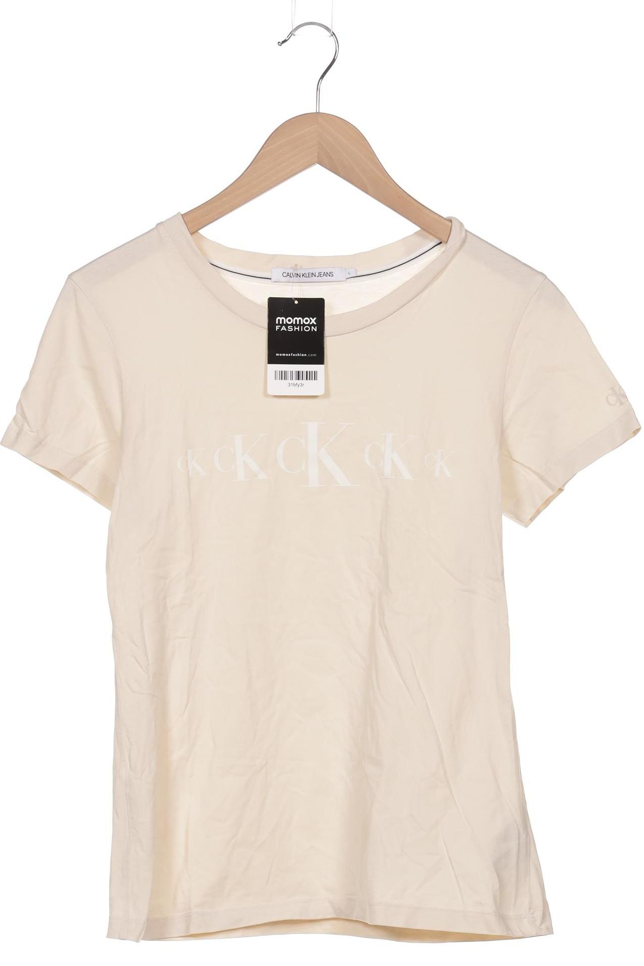 

Calvin Klein Damen T-Shirt, cremeweiß, Gr. 42