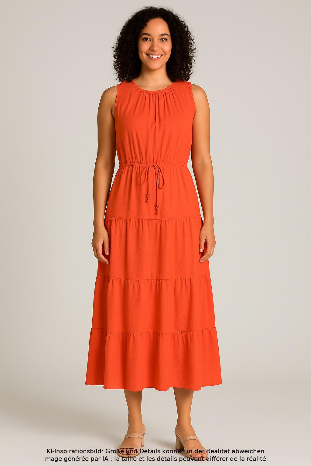

Calvin Klein Damen Kleid, orange, Gr. 12