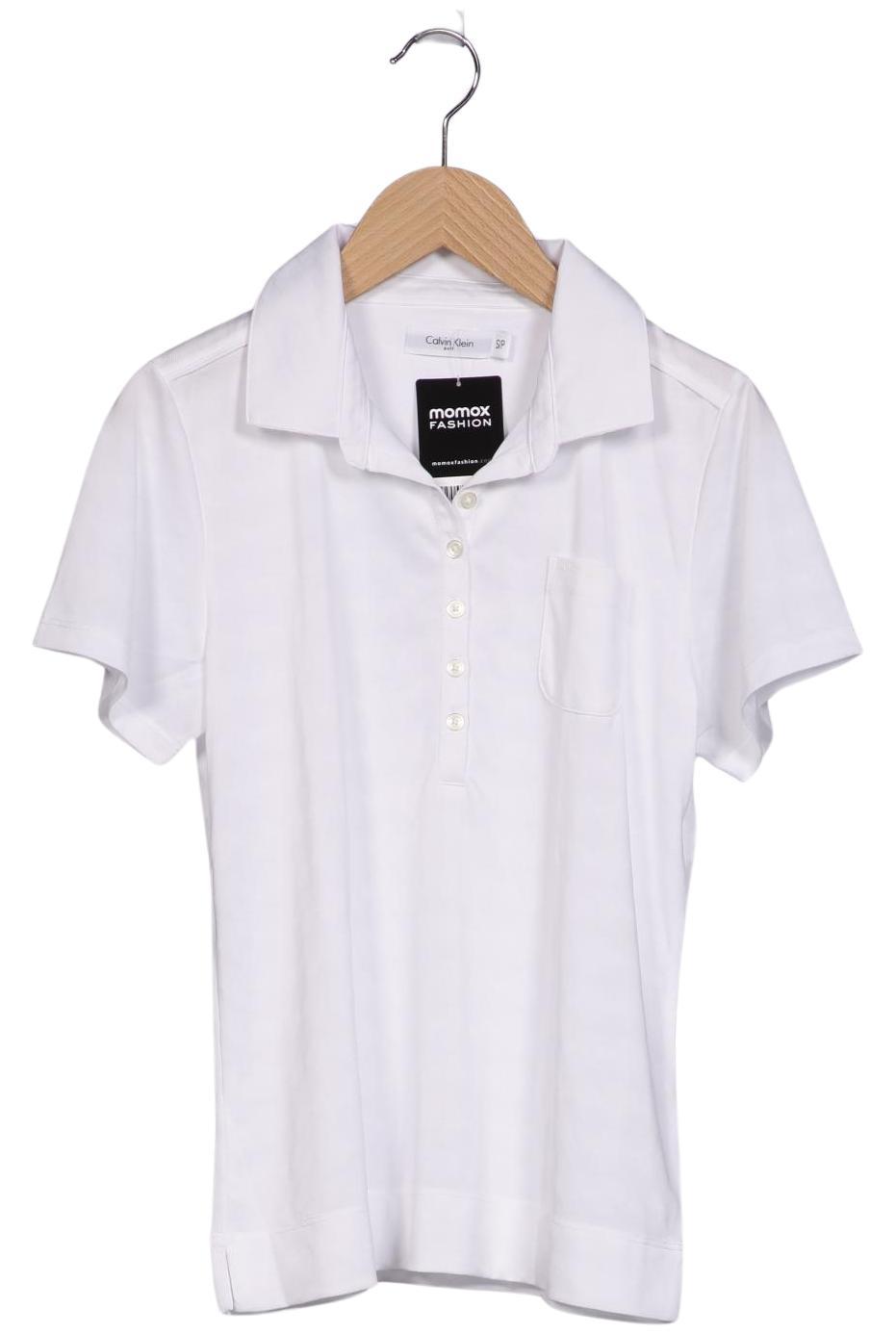 

Calvin Klein Damen Poloshirt, weiß, Gr. 36