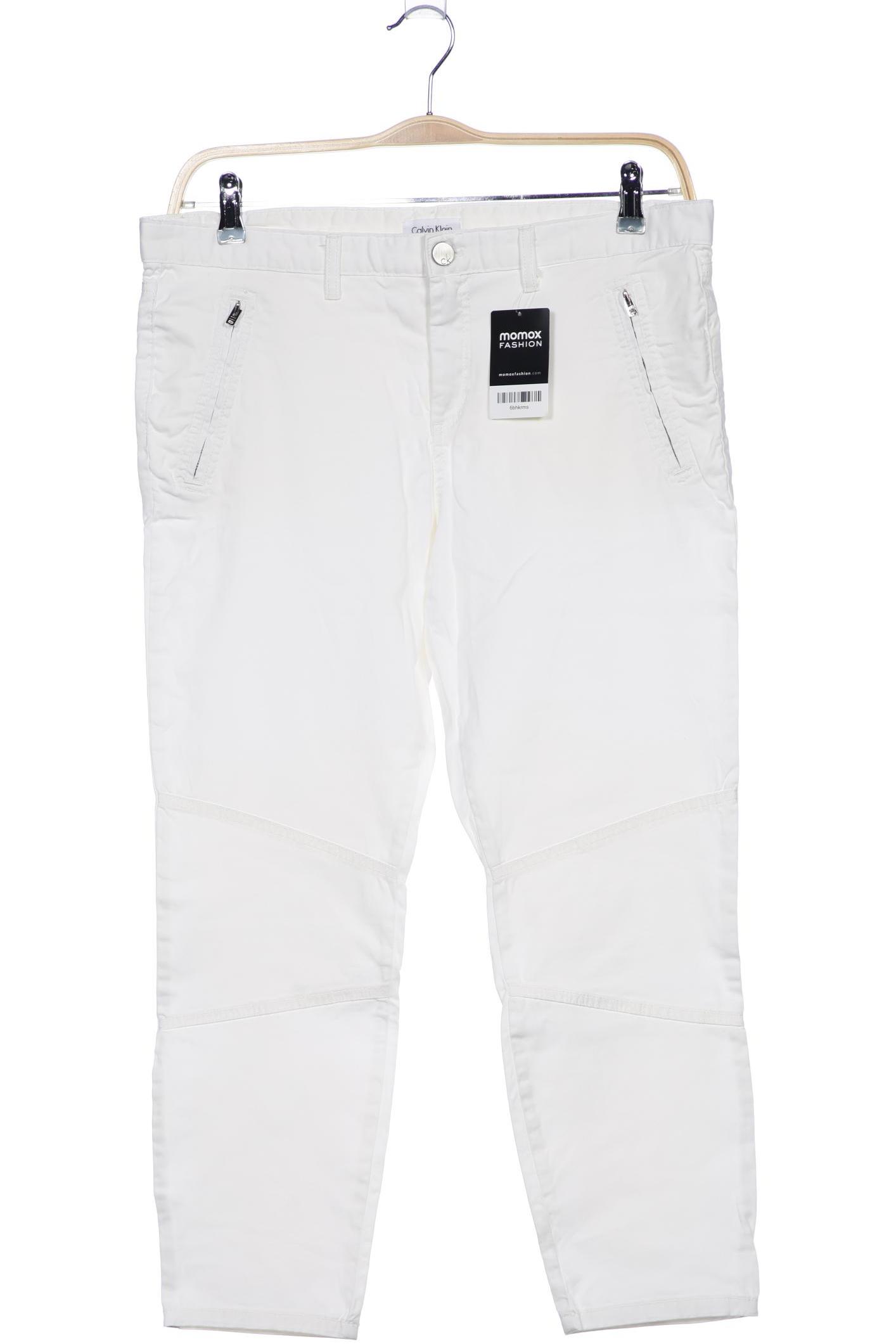 

Calvin Klein Damen Stoffhose, weiß, Gr. 10