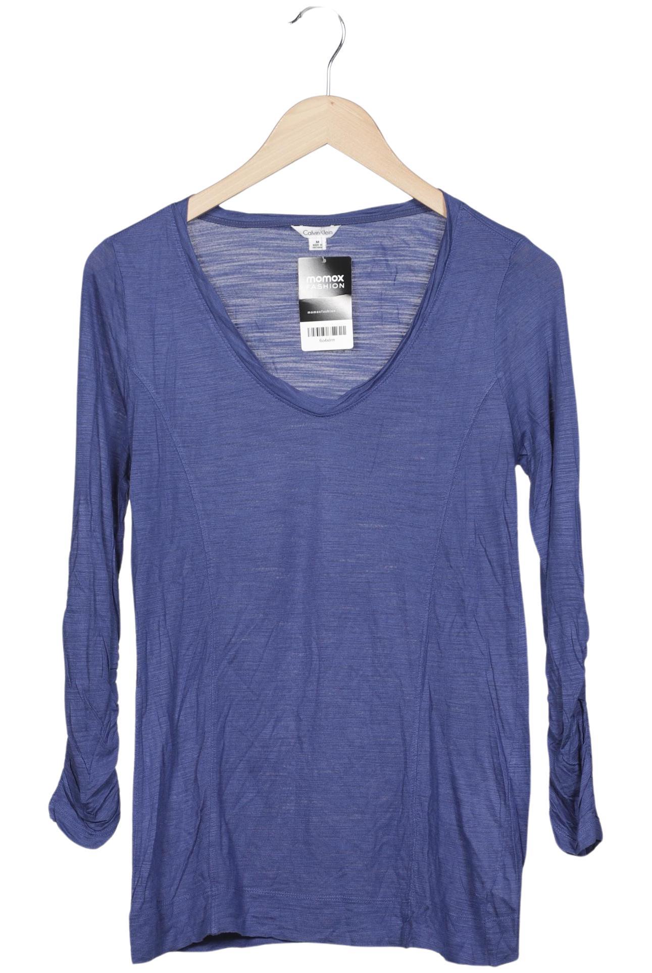 

Calvin Klein Damen Langarmshirt, blau, Gr. 38