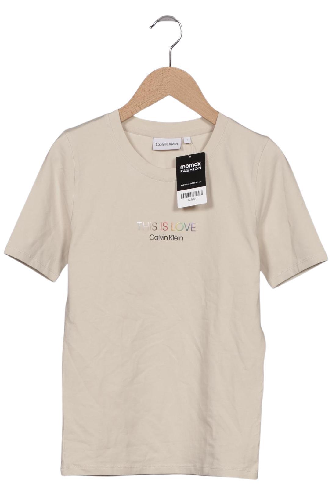 

Calvin Klein Damen T-Shirt, beige, Gr. 36