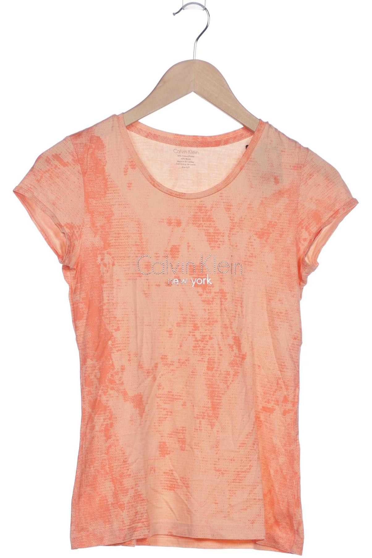 

Calvin Klein Damen T-Shirt, orange, Gr. 36