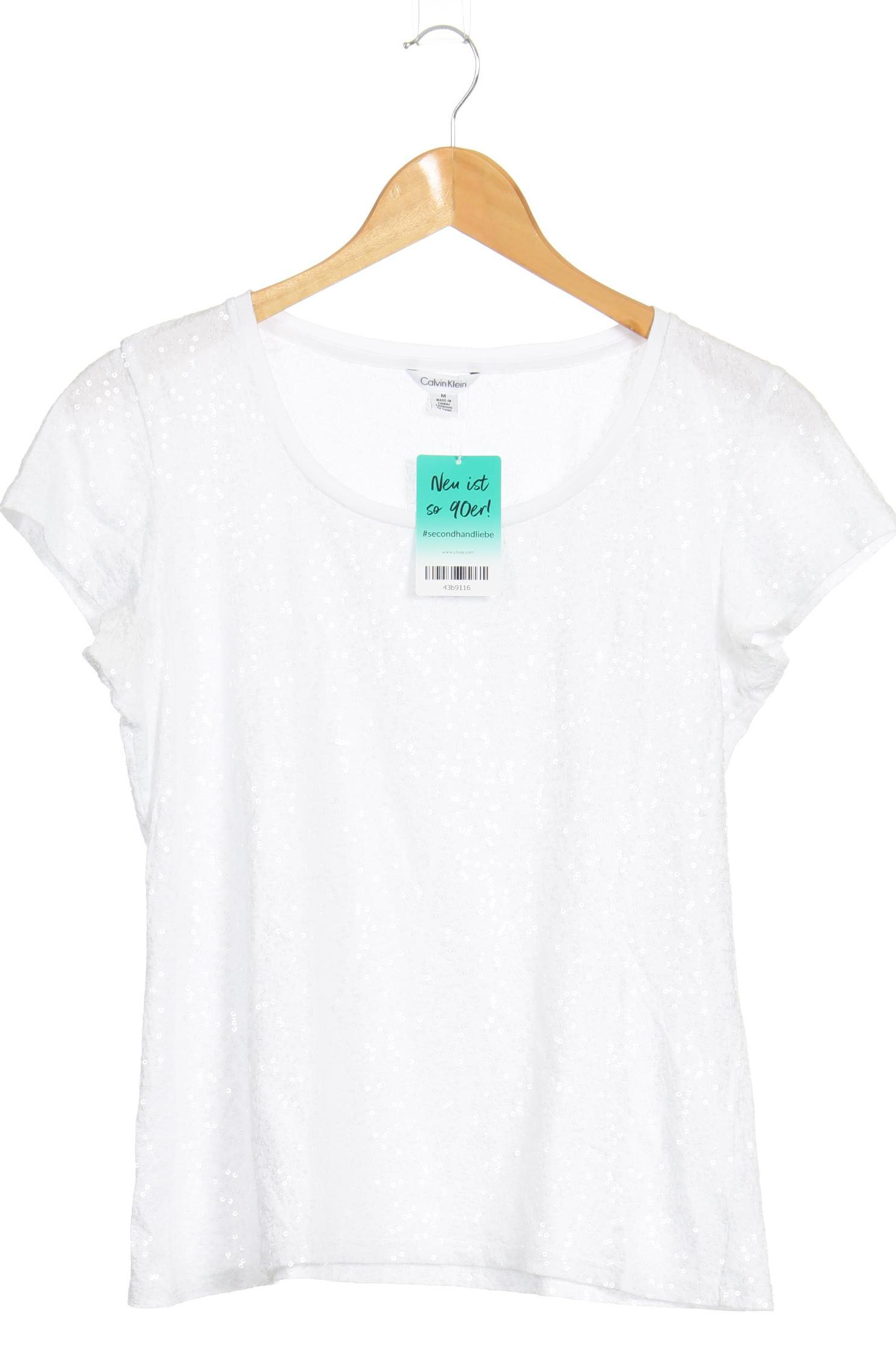 

Calvin Klein Damen T-Shirt, weiß, Gr. 38
