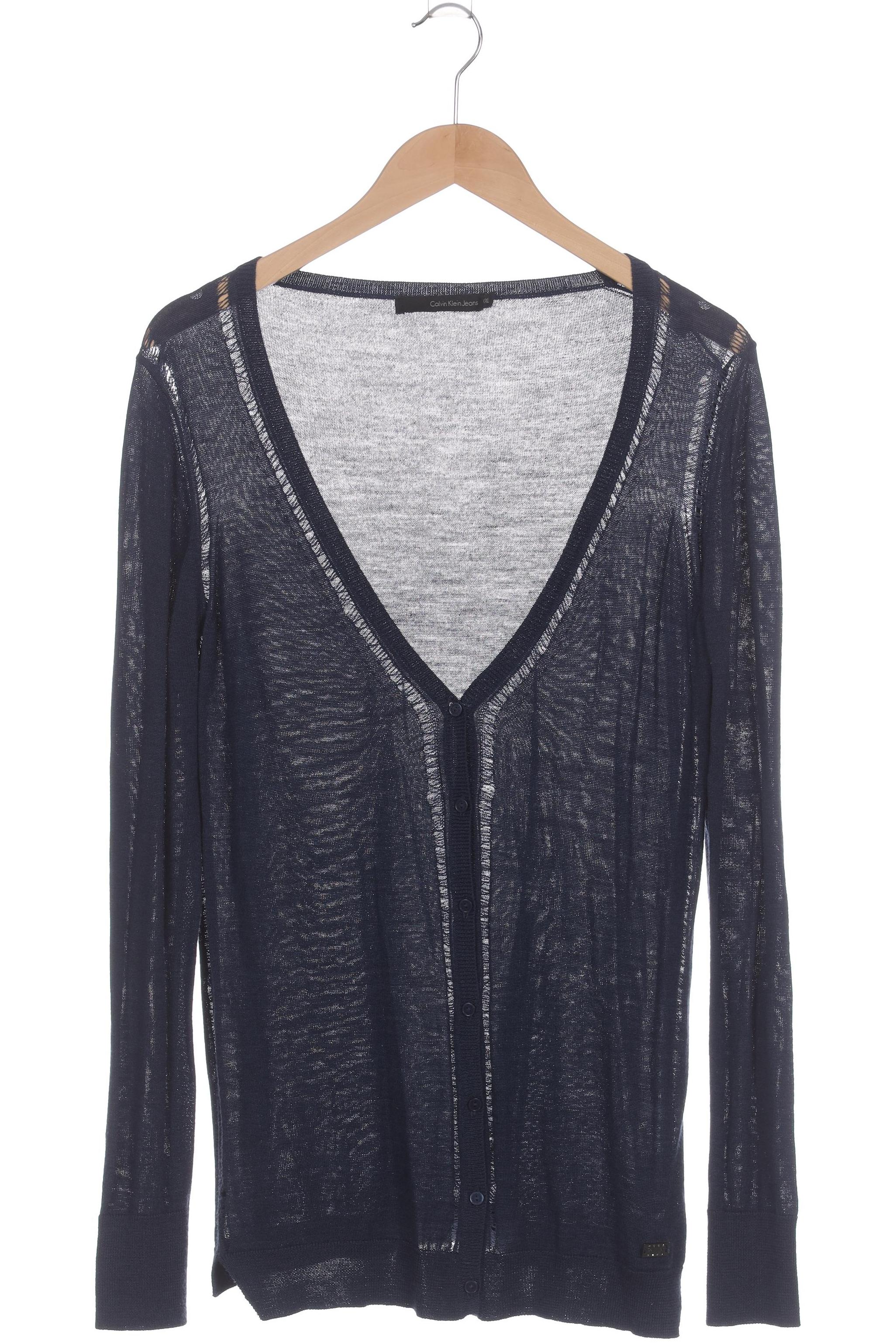 

Calvin Klein Damen Strickjacke, blau, Gr.