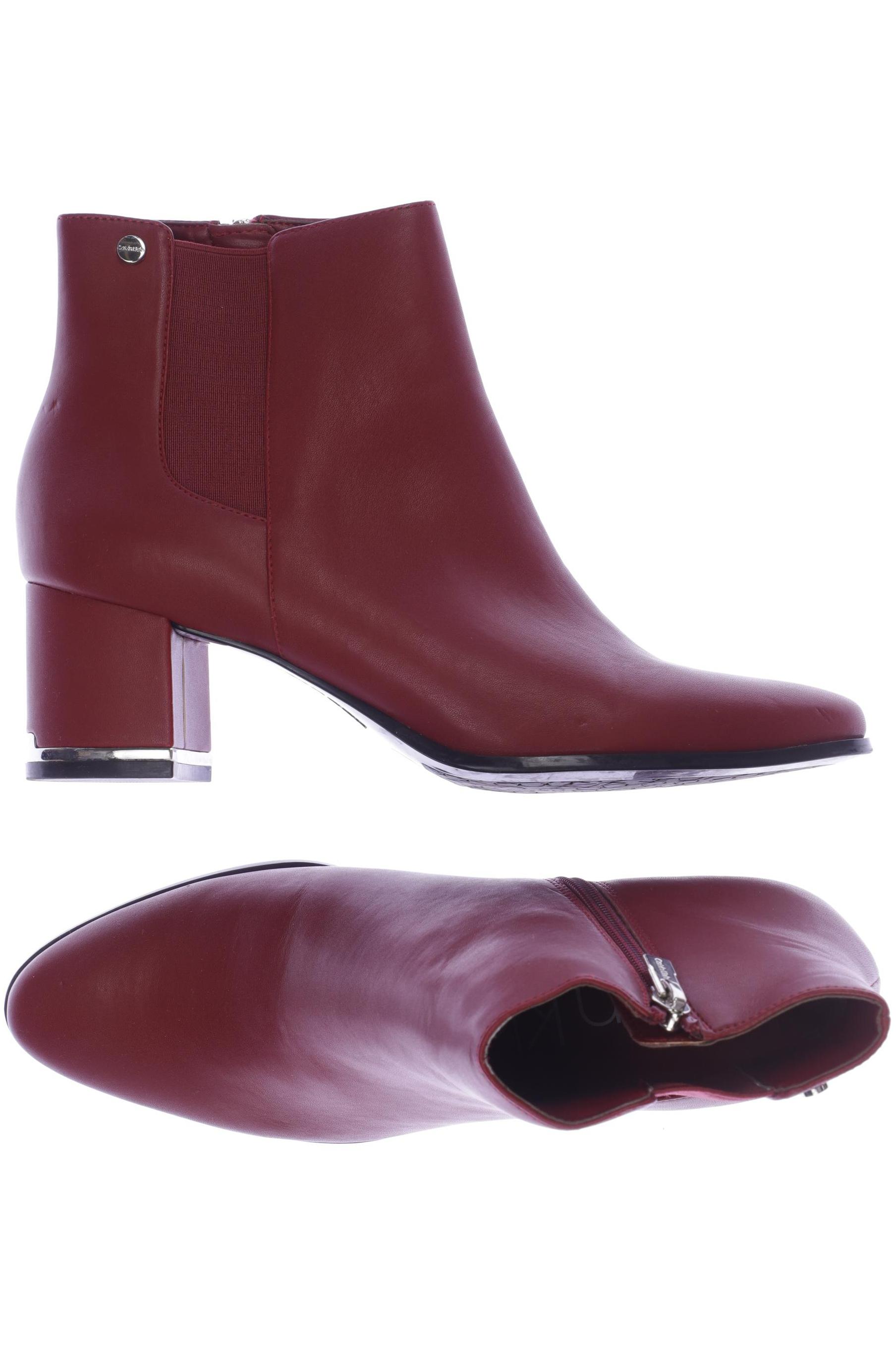 

Calvin Klein Damen Stiefelette, bordeaux, Gr. 8