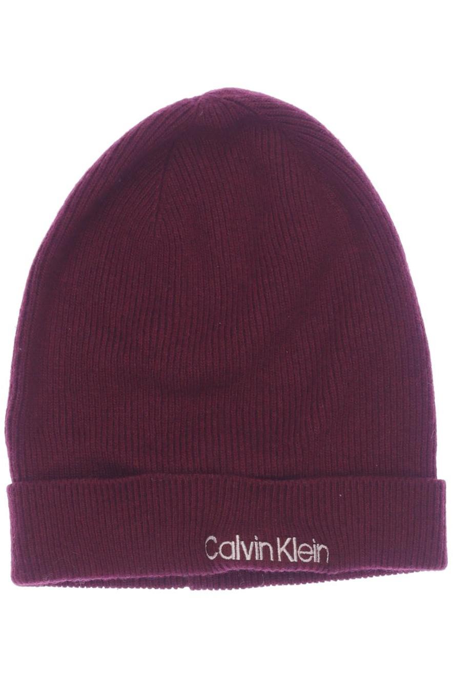 

Calvin Klein Damen Hut/Mütze, bordeaux, Gr. uni