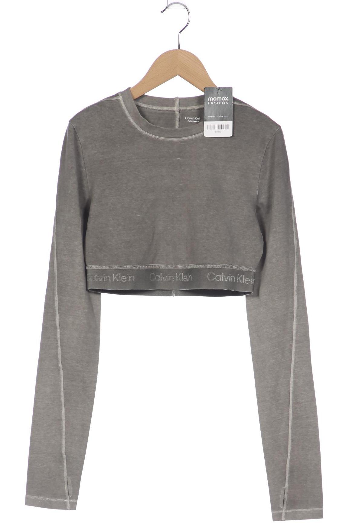 

Calvin Klein Damen Langarmshirt, grau, Gr. 36