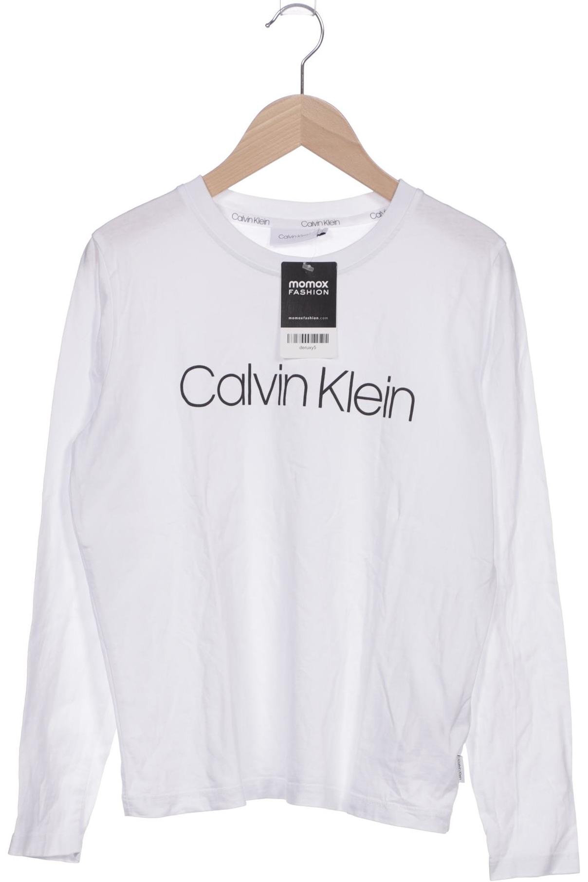 

Calvin Klein Damen Langarmshirt, weiß, Gr. 36