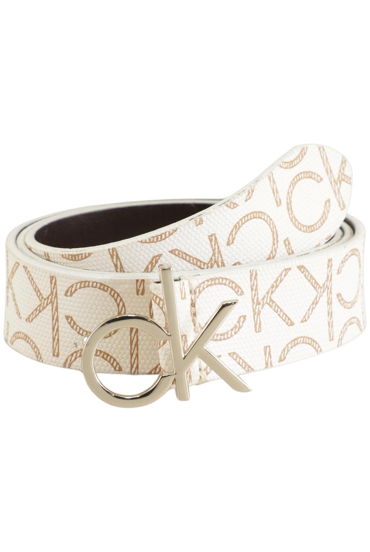 

Calvin Klein Damen Gürtel, weiß, Gr. 80