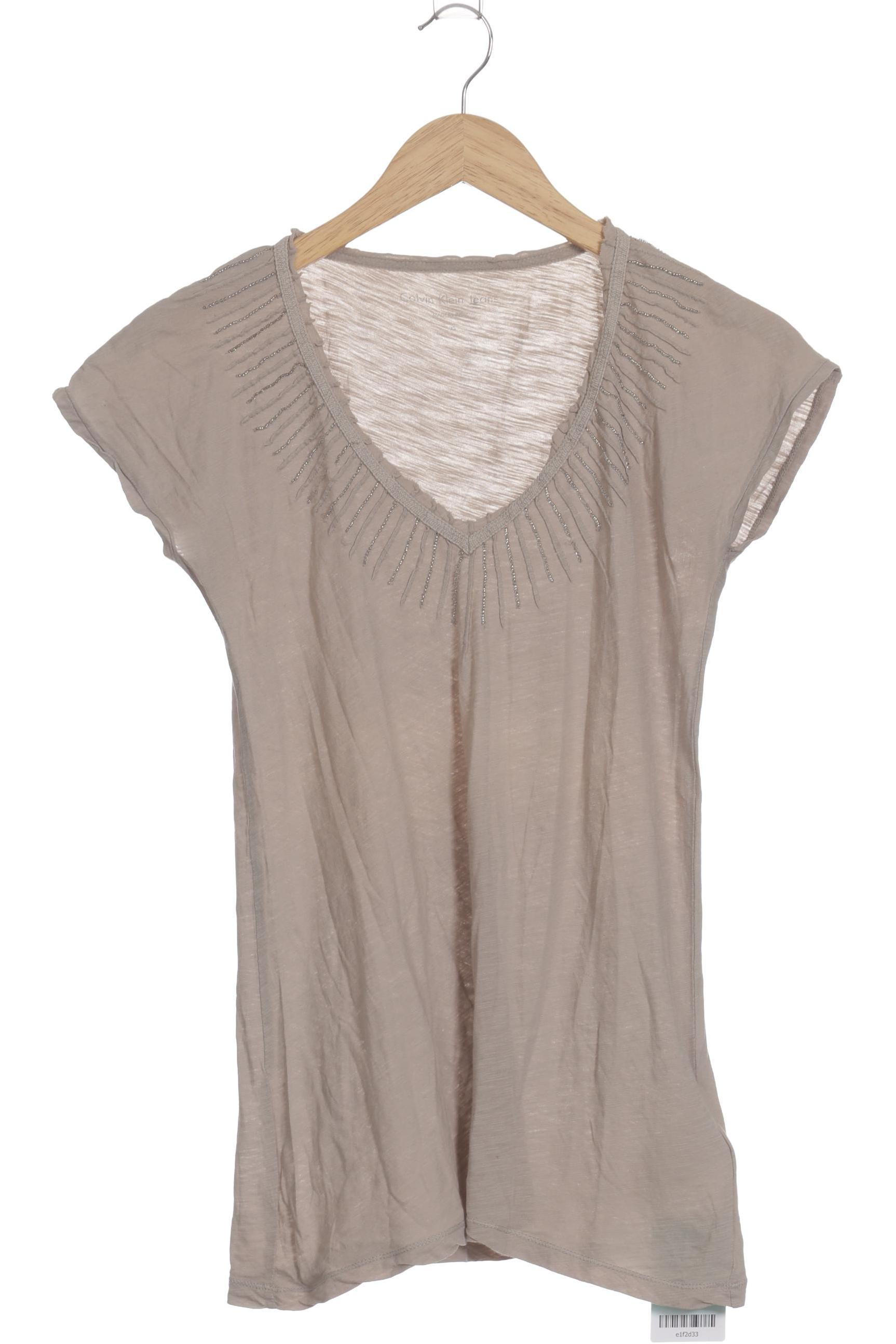 

Calvin Klein Damen T-Shirt, beige, Gr. 34