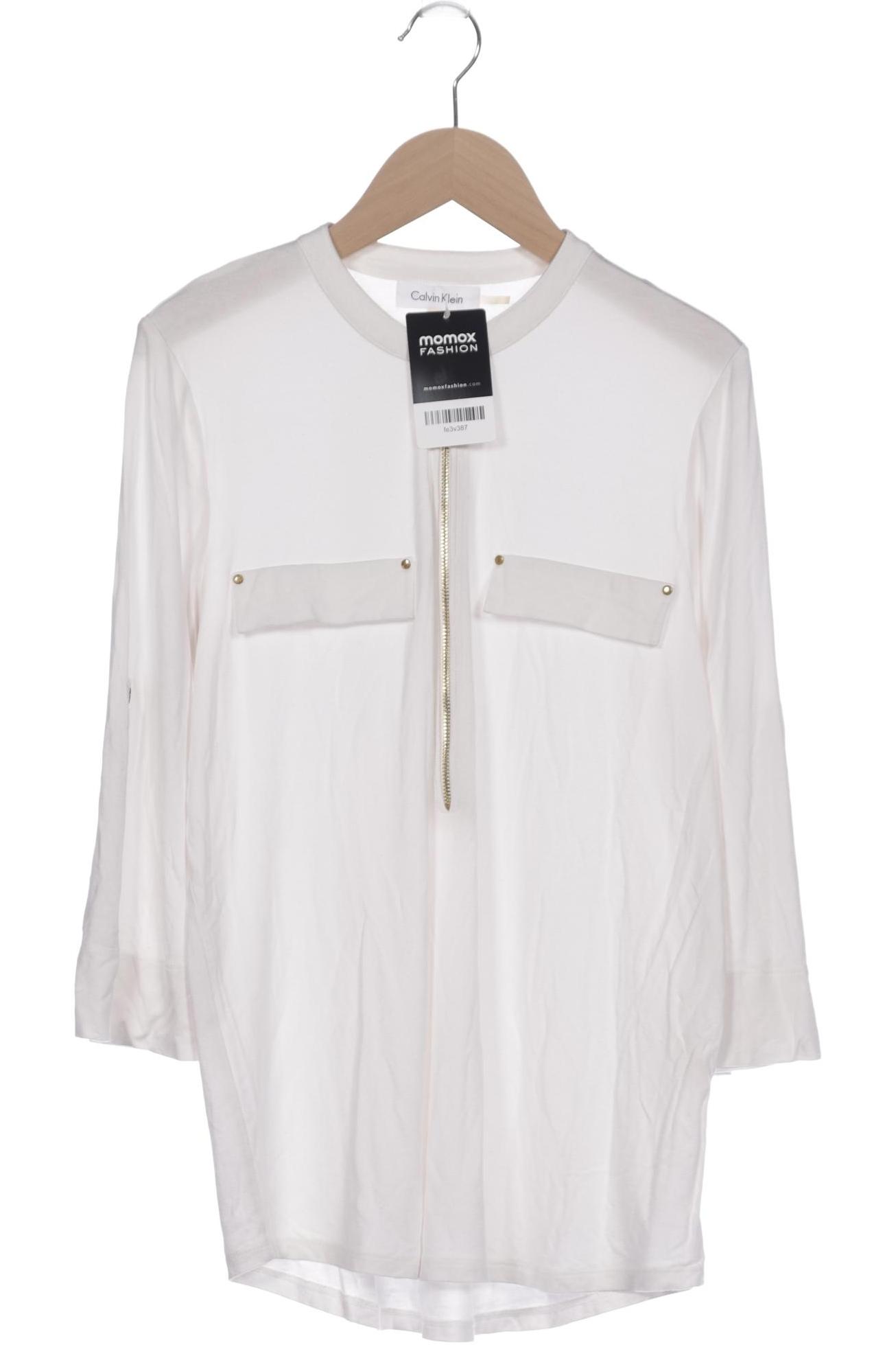 

Calvin Klein Damen Langarmshirt, cremeweiß, Gr. 36
