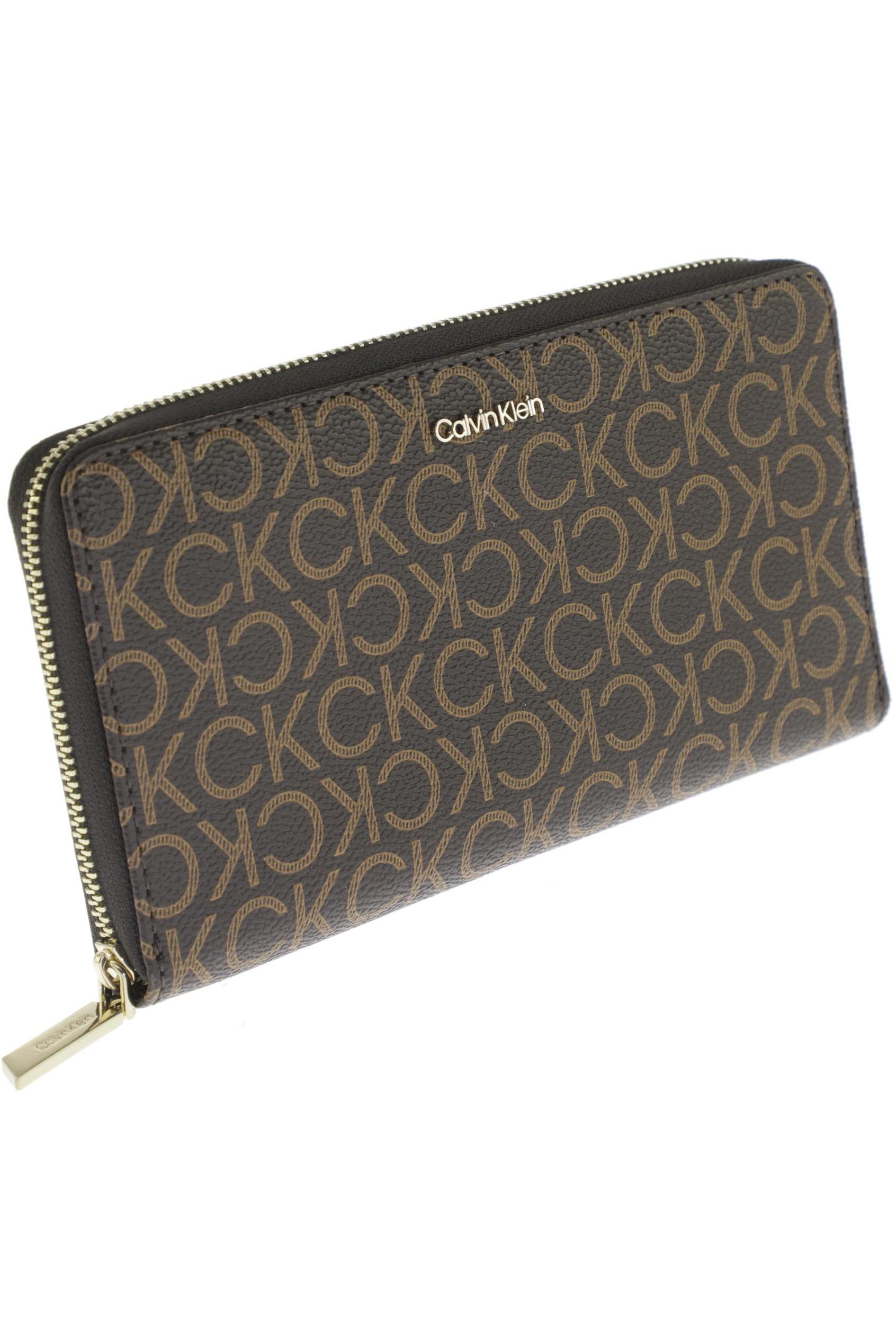 

Calvin Klein Damen Portemonnaie, braun, Gr.