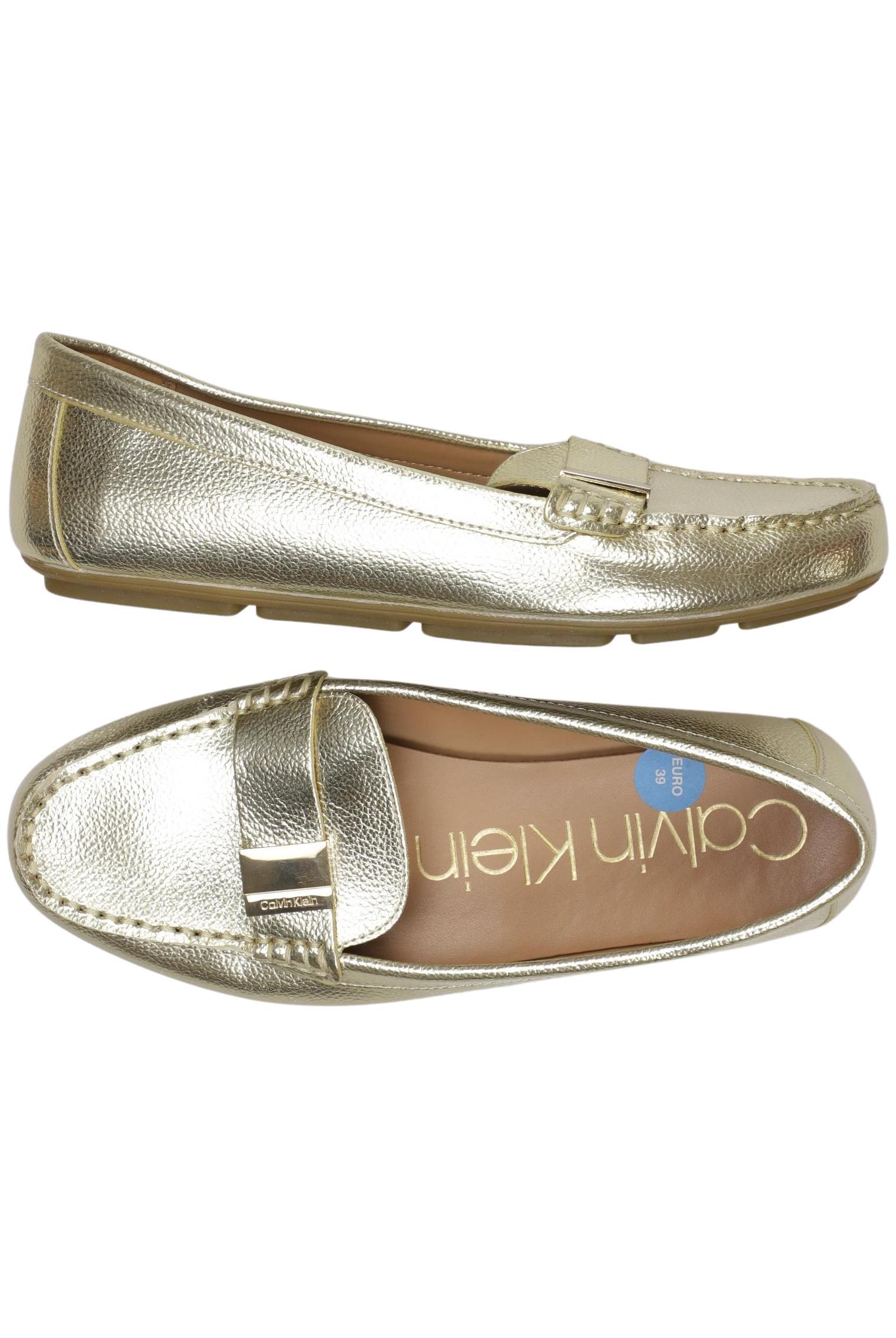 

Calvin Klein Damen Halbschuh, gold, Gr. 39