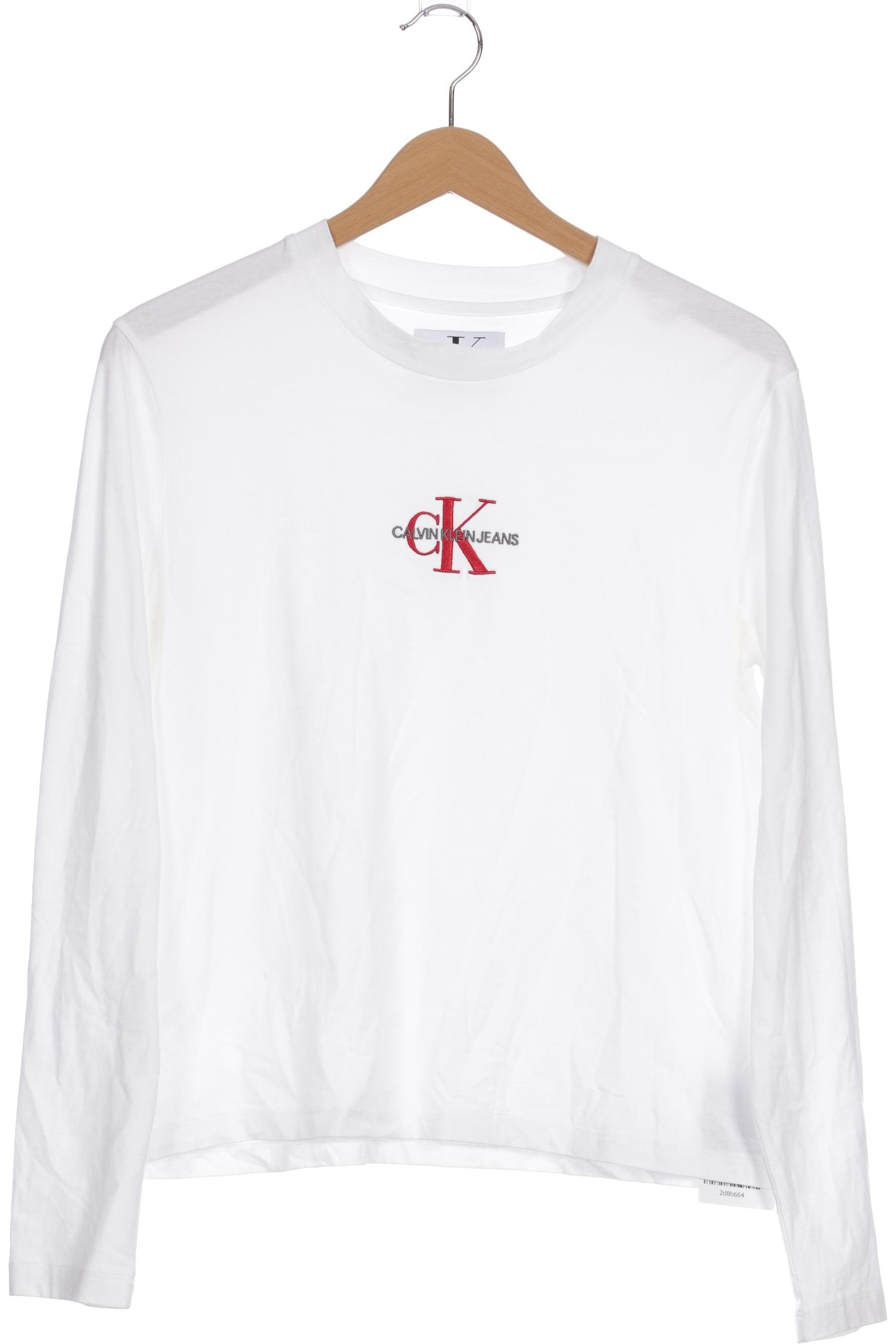 

Calvin Klein Damen Langarmshirt, weiß, Gr. 38