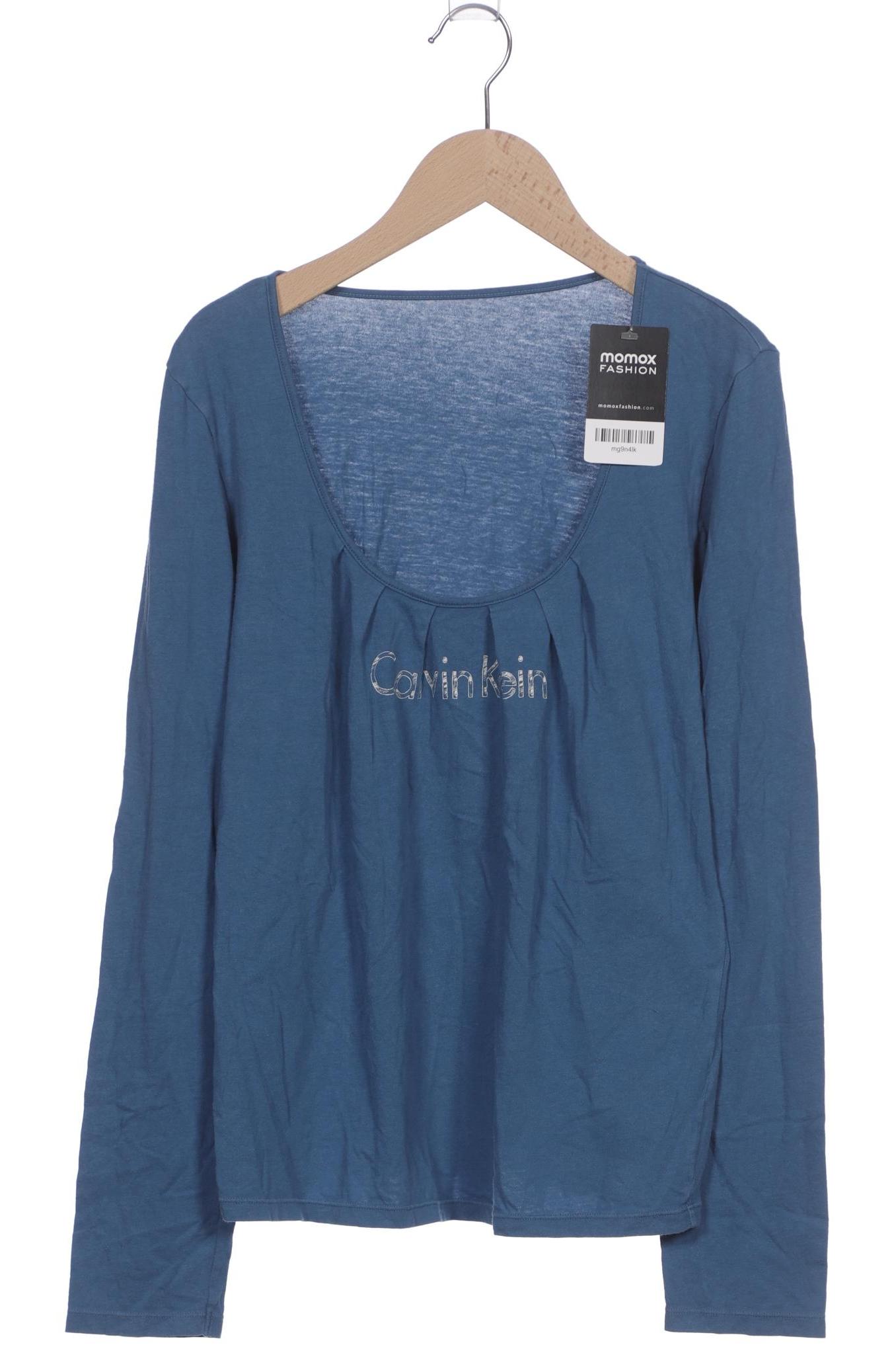 

Calvin Klein Damen Langarmshirt, blau, Gr. 36