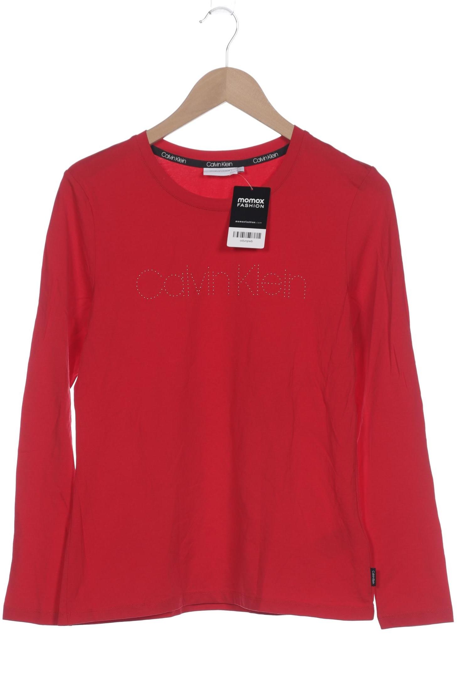 

Calvin Klein Damen Langarmshirt, rot, Gr. 42