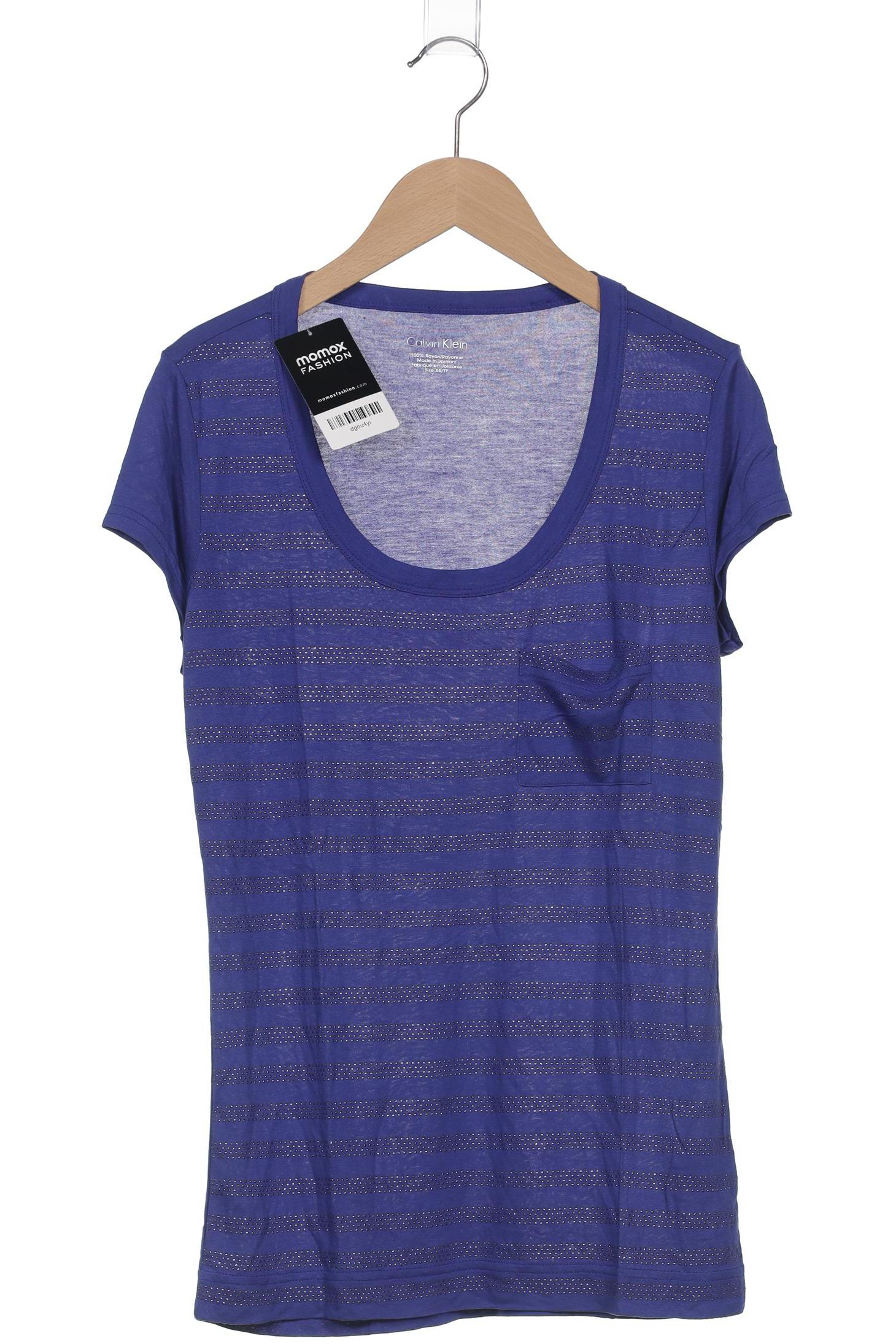 

Calvin Klein Damen T-Shirt, blau, Gr. 34
