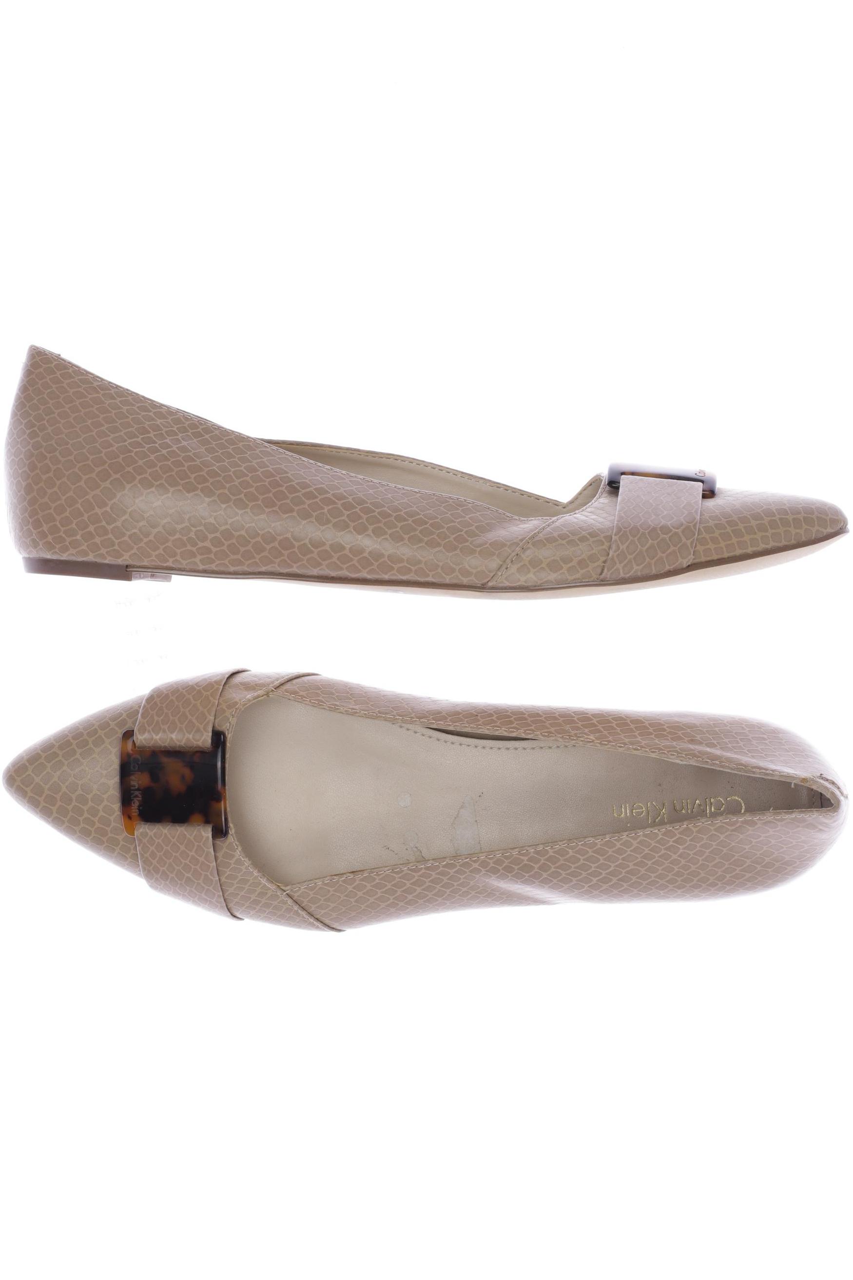 

Calvin Klein Damen Ballerinas, beige