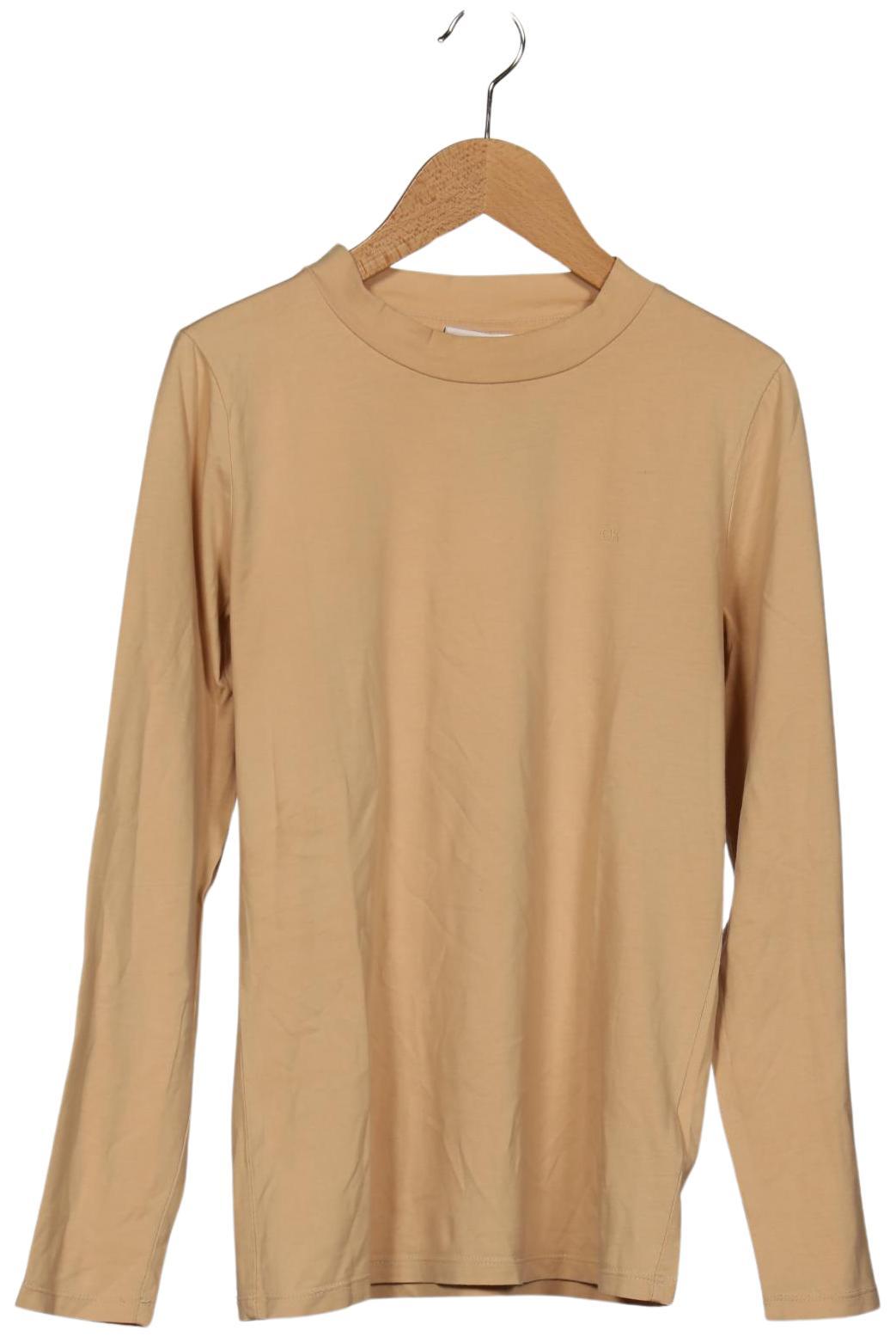 

Calvin Klein Damen Langarmshirt, beige, Gr. 38