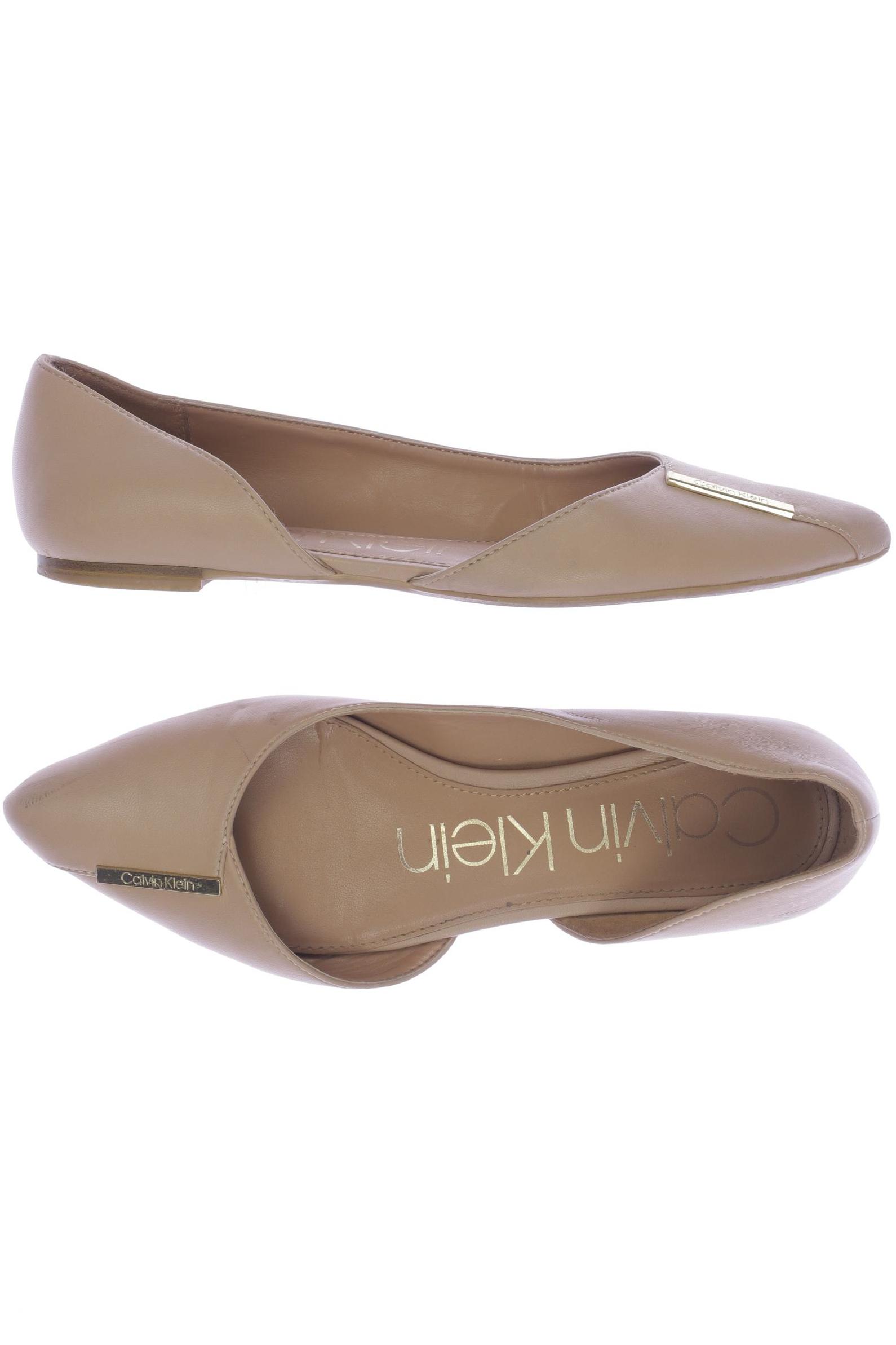 

Calvin Klein Damen Ballerinas, beige, Gr. 37