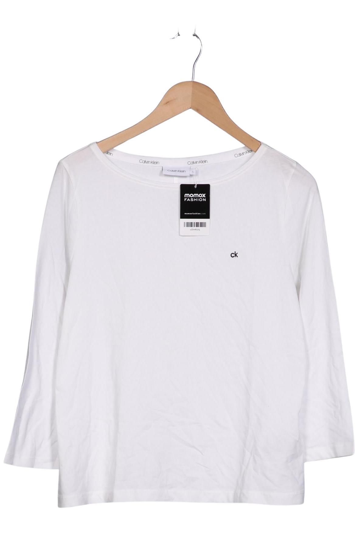 

Calvin Klein Damen Langarmshirt, weiß, Gr. 42