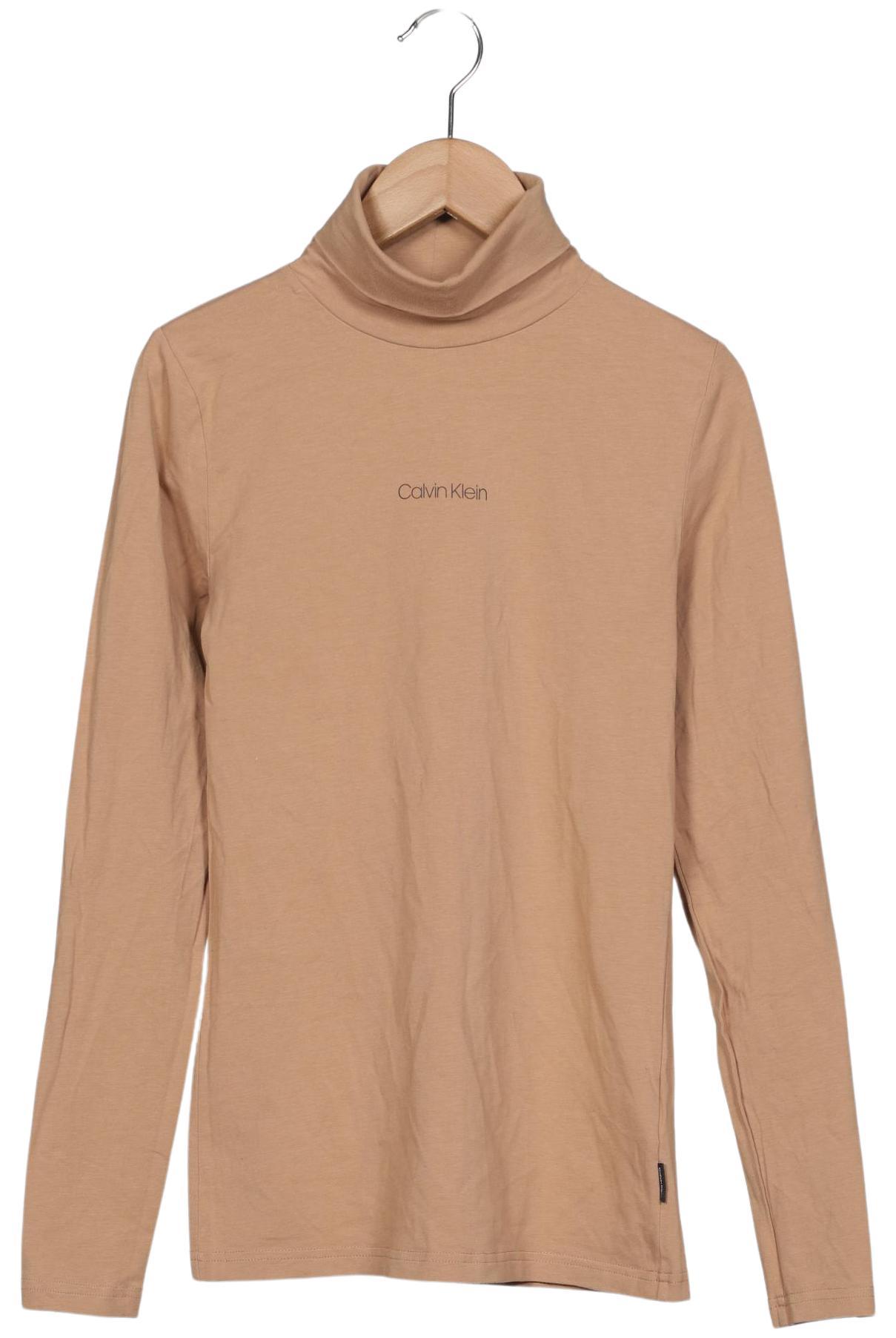 

Calvin Klein Damen Langarmshirt, beige, Gr. 36