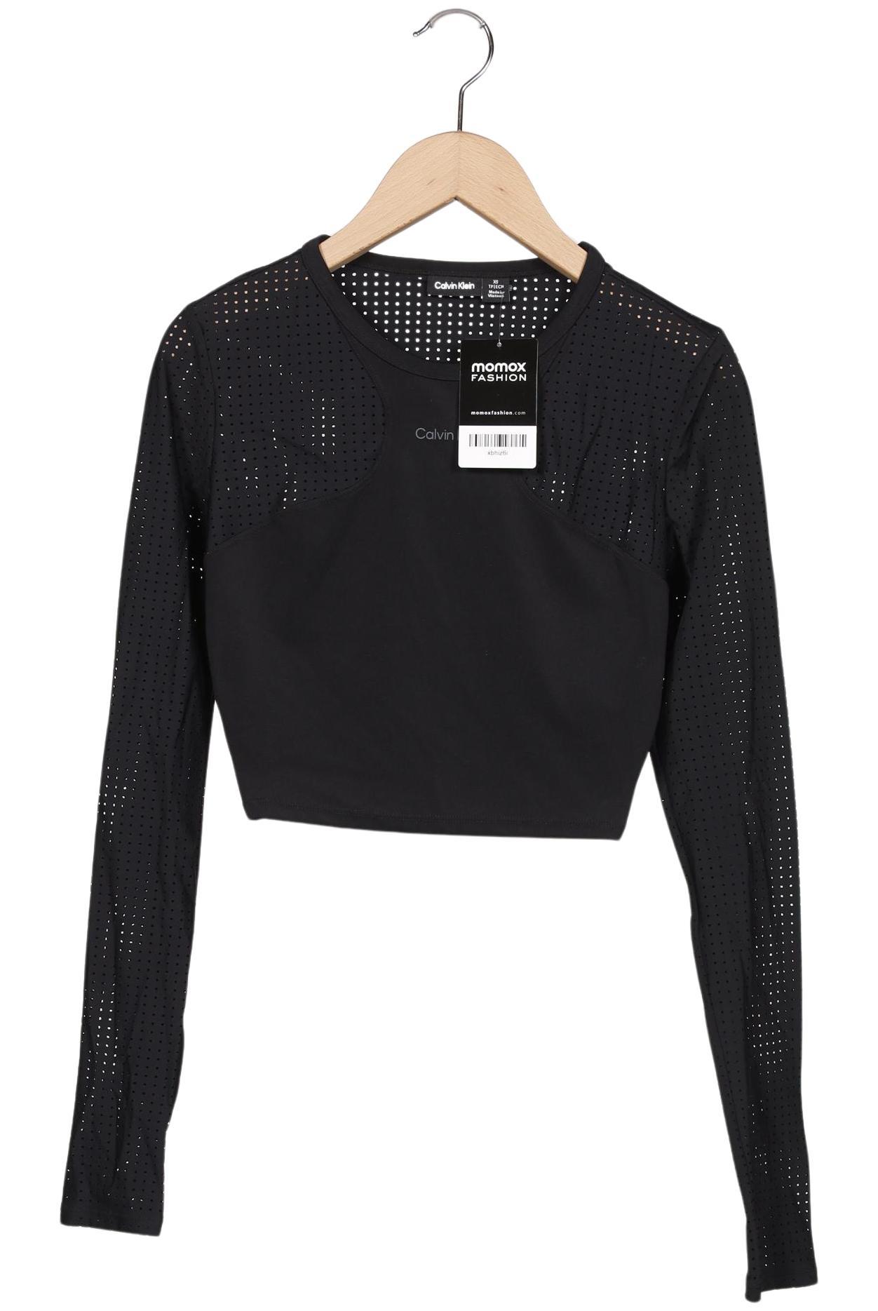 

Calvin Klein Damen Langarmshirt, schwarz, Gr. 34