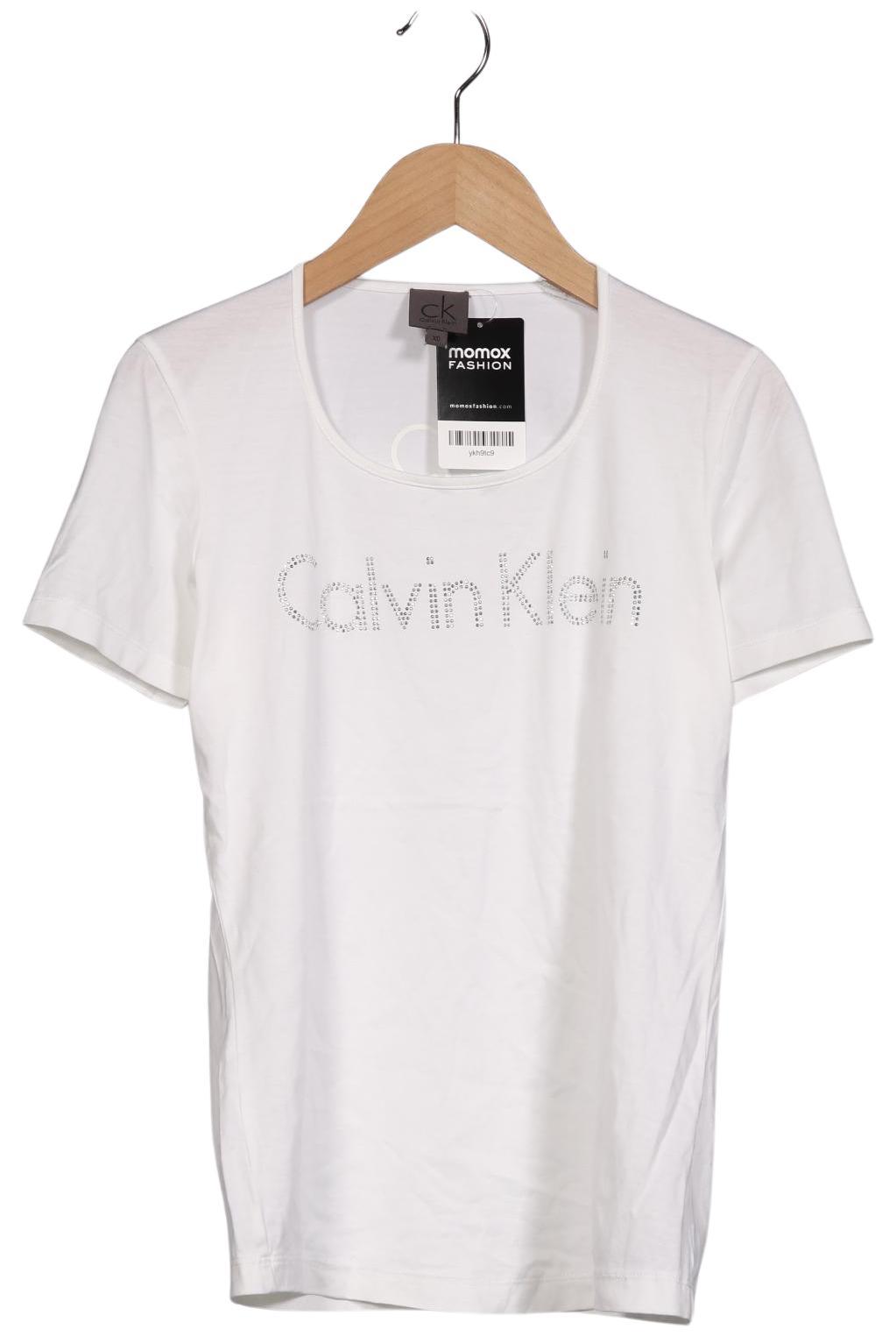 

Calvin Klein Damen T-Shirt, weiß, Gr. 34