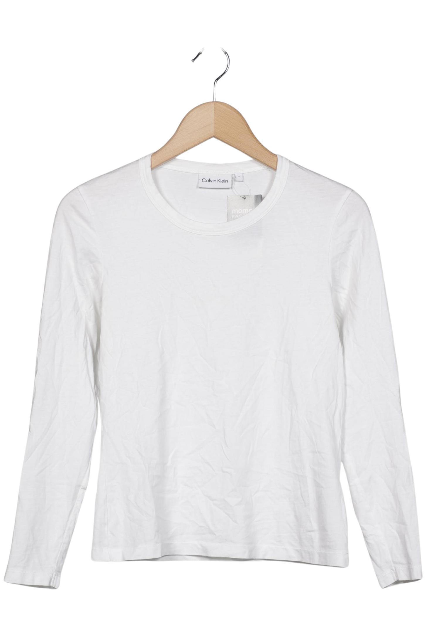 

Calvin Klein Damen Langarmshirt, weiß, Gr. 36