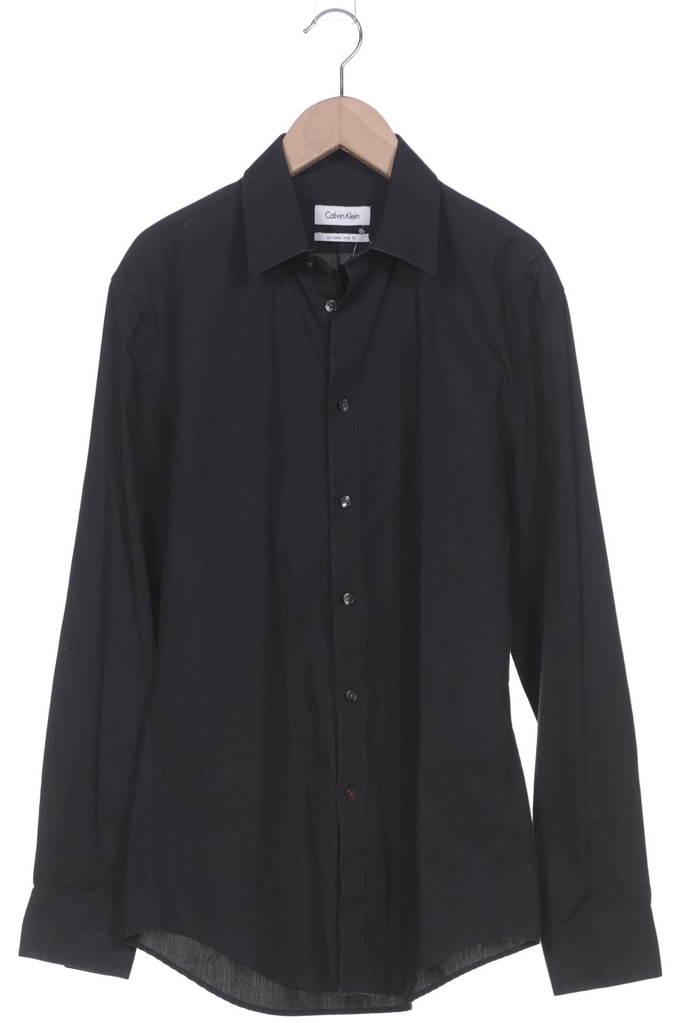 

Calvin Klein Herren Hemd, schwarz, Gr. 14.5