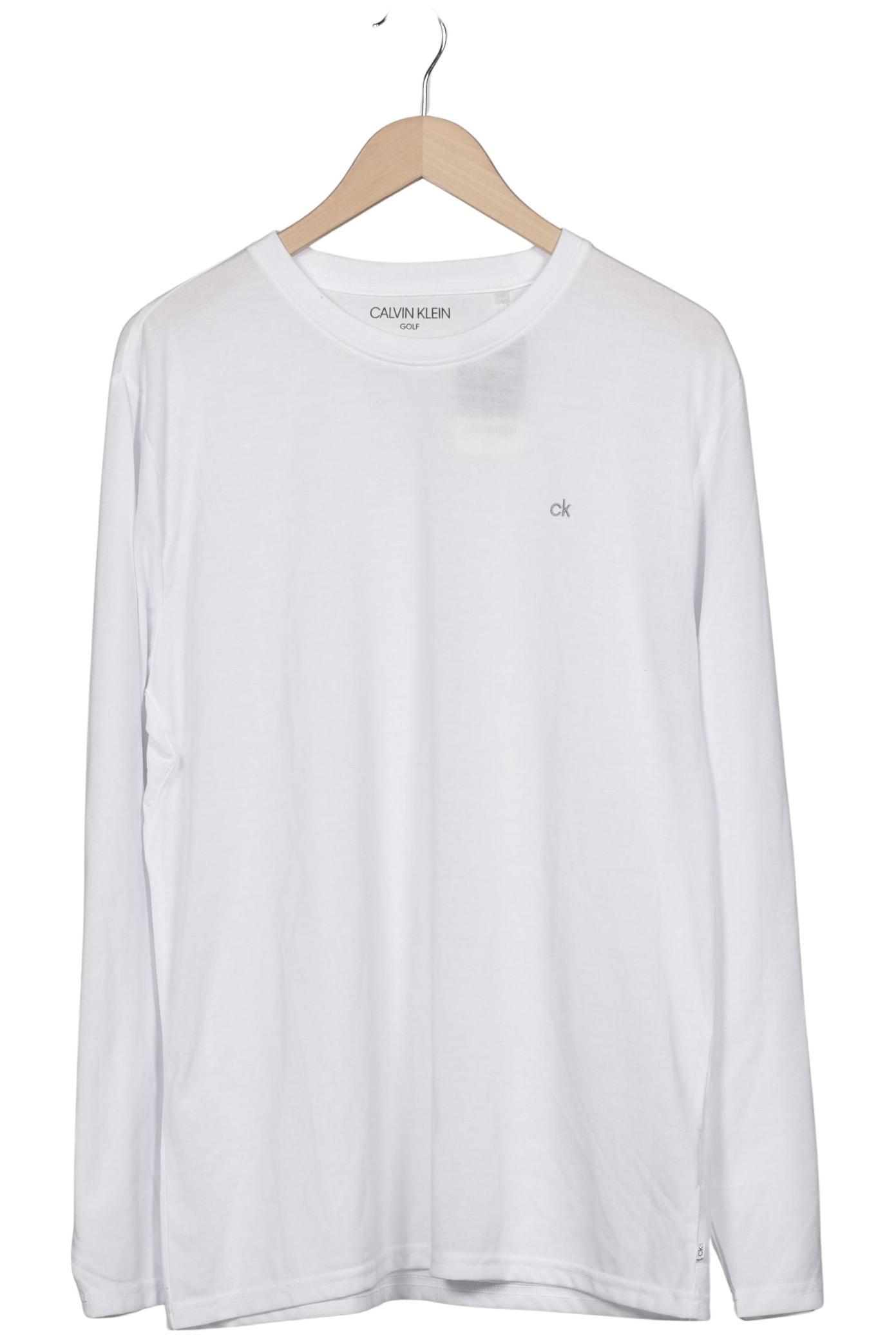 

Calvin Klein Herren Langarmshirt, weiß, Gr. 56