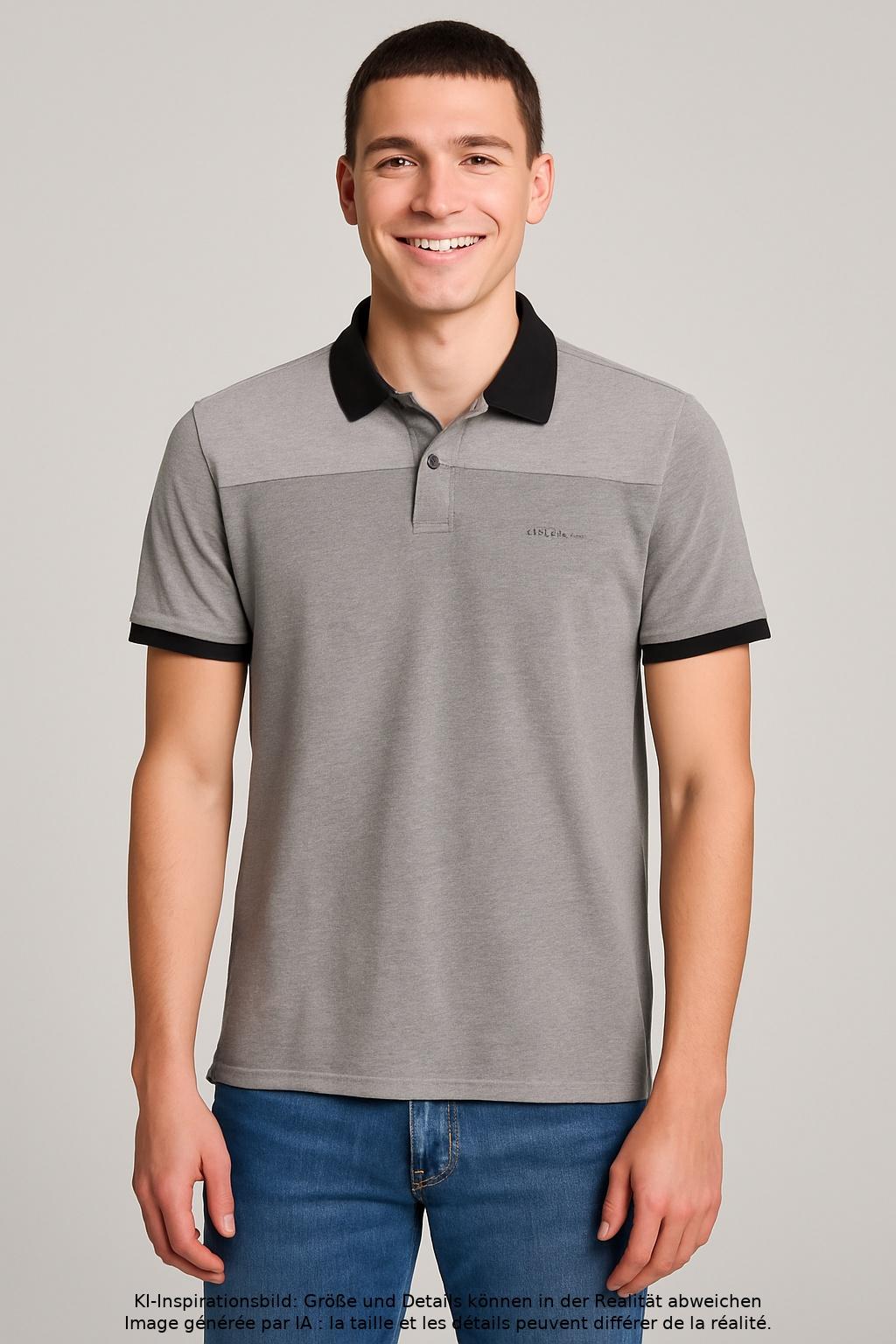 

Calvin Klein Herren Poloshirt, grau, Gr. 48