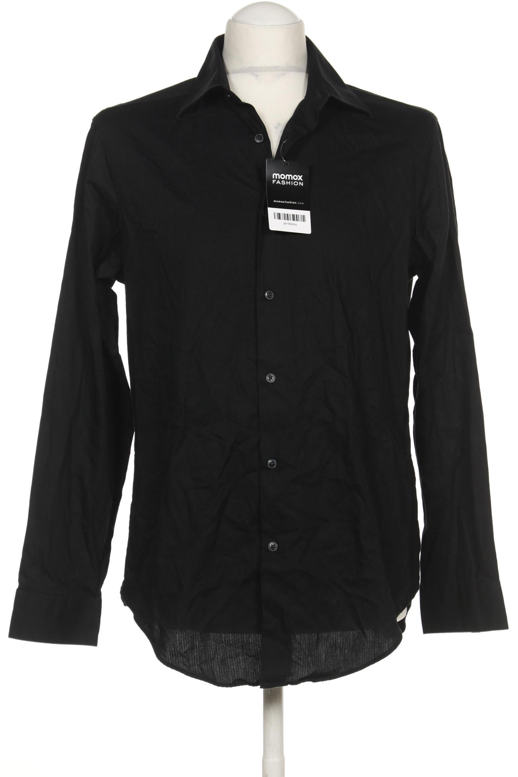 

Calvin Klein Herren Hemd, schwarz, Gr. 15.5