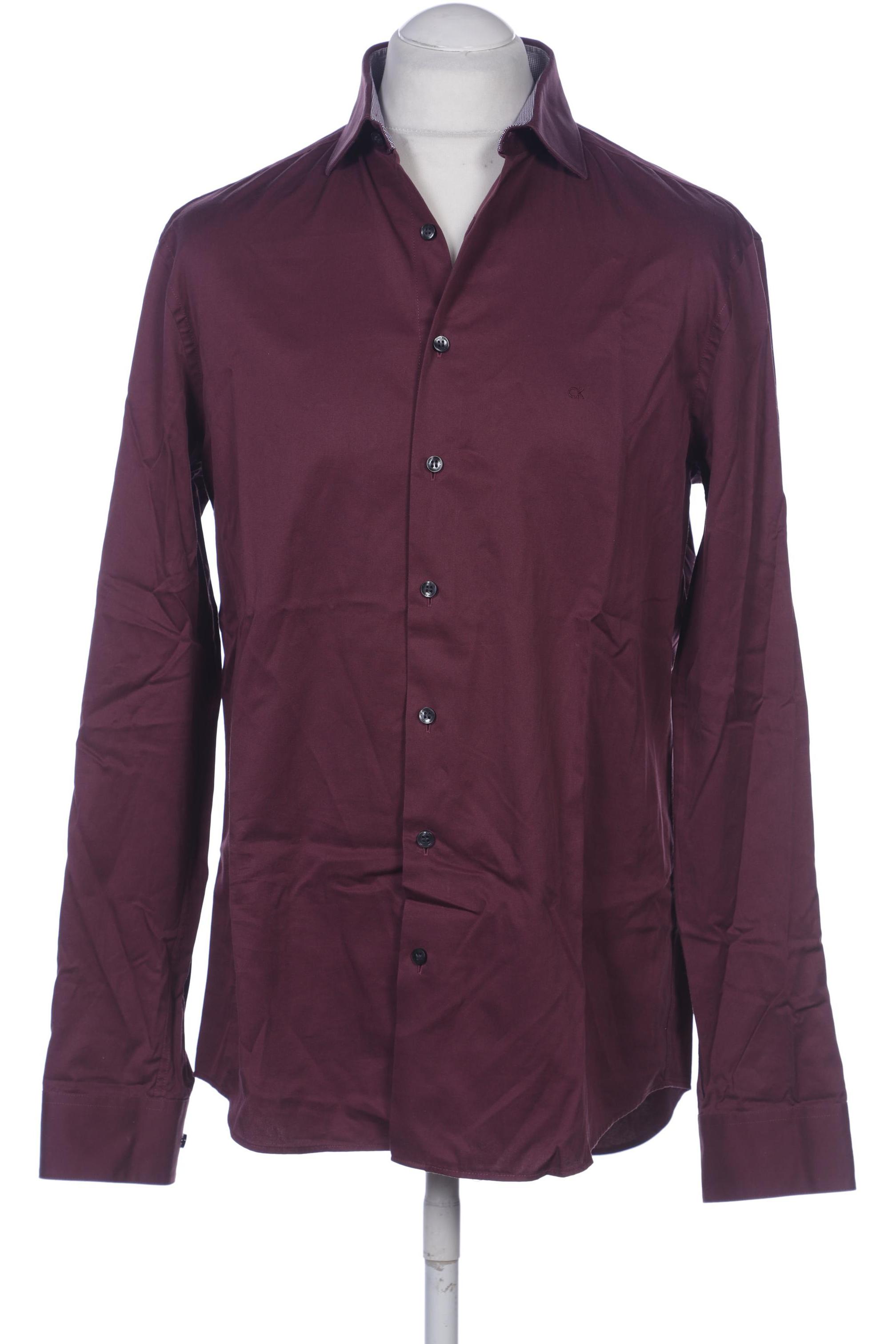 

Calvin Klein Herren Hemd, bordeaux, Gr. 52